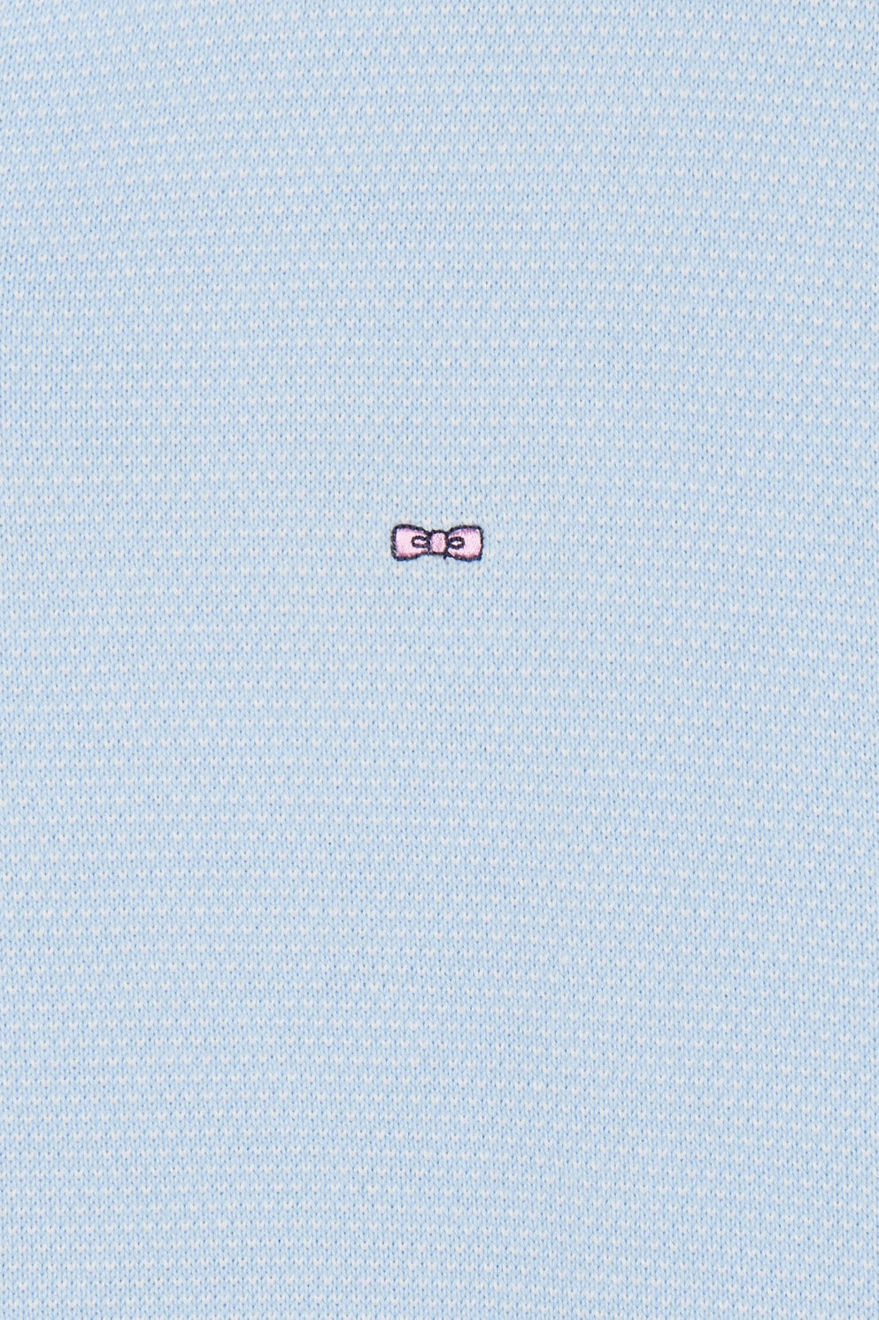 Eden Park_Straight-Cut Sky Blue Cotton Polo Neck Jumper_E25MAIPU0014_BLC26_05