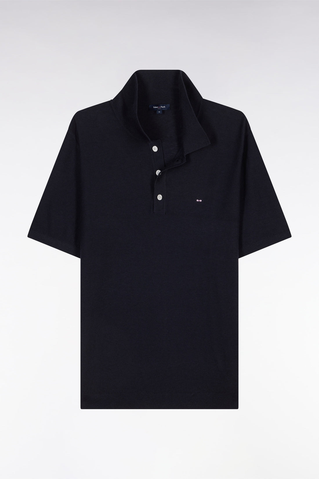 Eden Park_Straight-Fit Sleeveless Navy Polo Collar Jumper_E25MAIPU0025_BLF_02