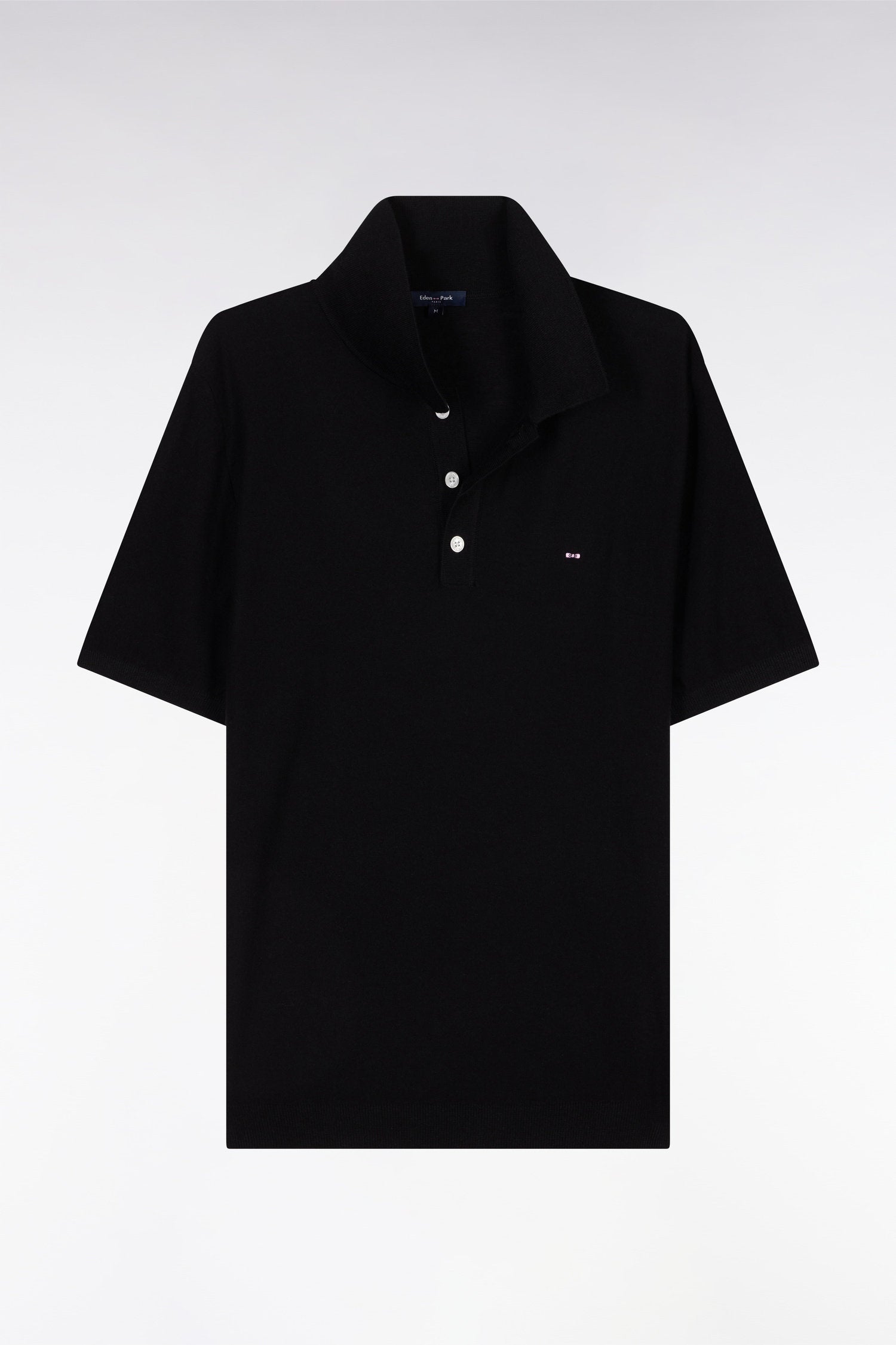 Eden Park_Straight-Fit Sleeveless Black Polo Collar Jumper_E25MAIPU0025_NO_02