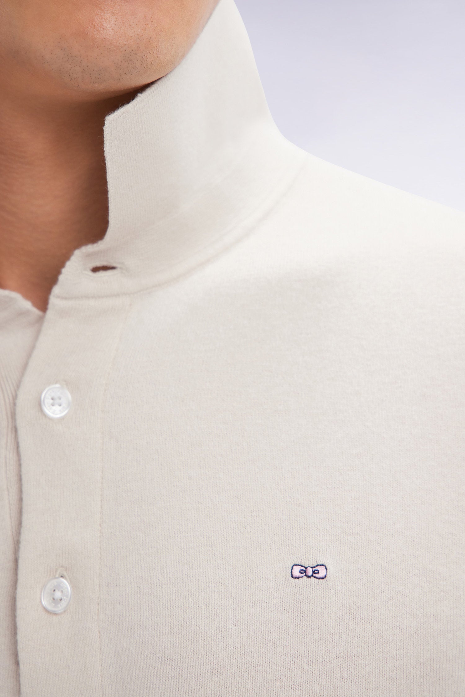 Eden Park_Straight-Fit Beige Cotton-Silk-Blend Polo Neck Jumper_E25MAIPU0036_BEM7_03