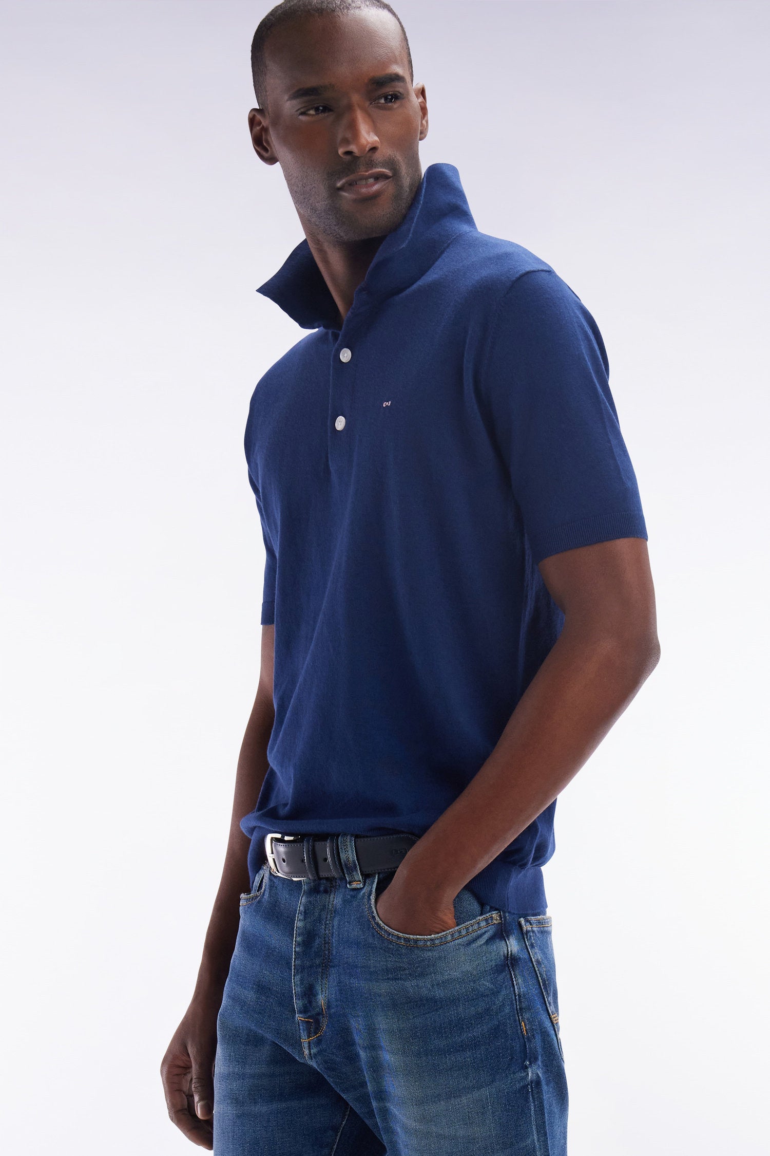 Eden Park_Straight-Fit Navy Cotton-Silk-Blend Polo Neck Jumper_E25MAIPU0036_BLF4_03