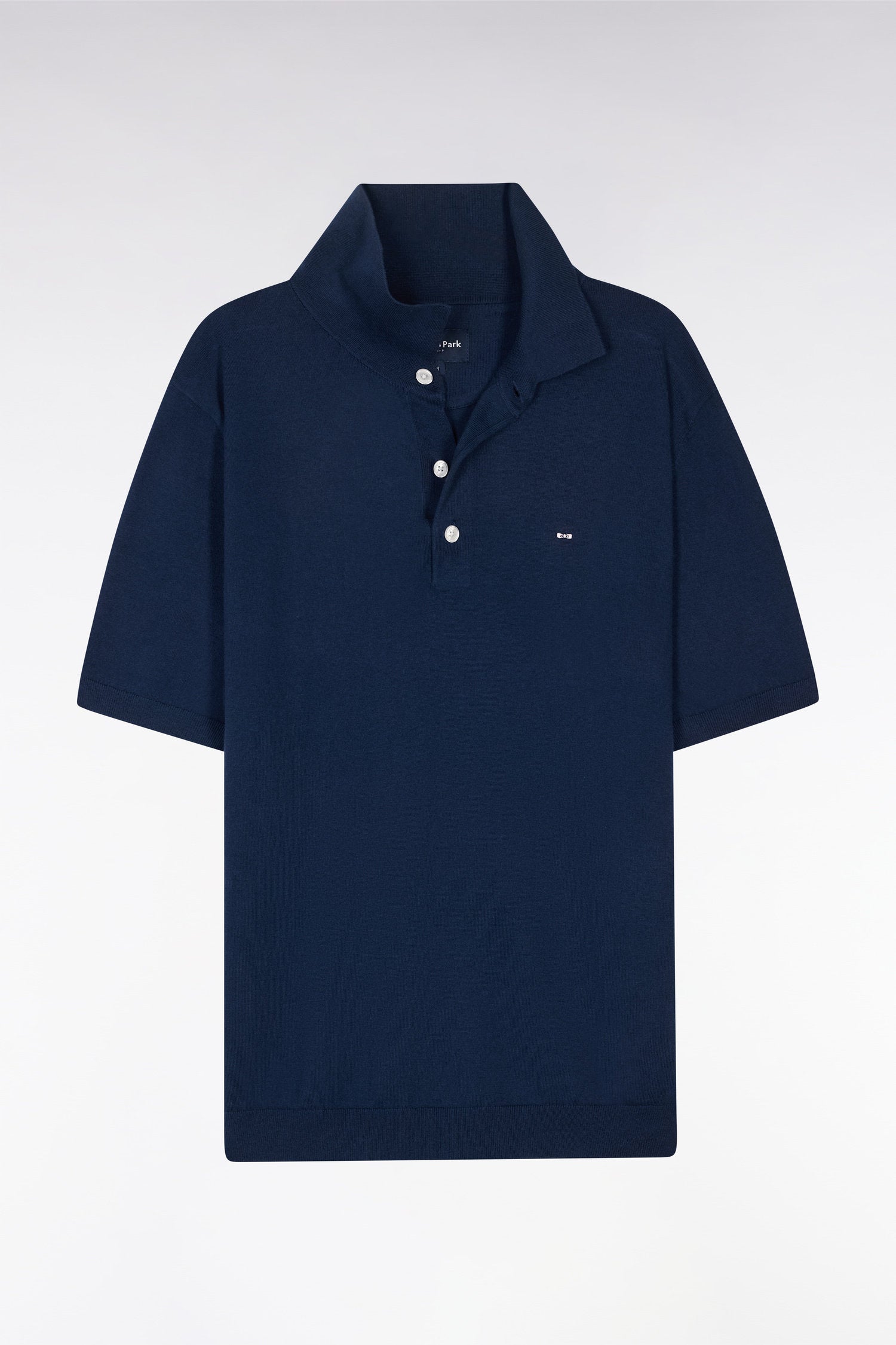 Eden Park_Straight-Fit Navy Cotton-Silk-Blend Polo Neck Jumper_E25MAIPU0036_BLF4_04