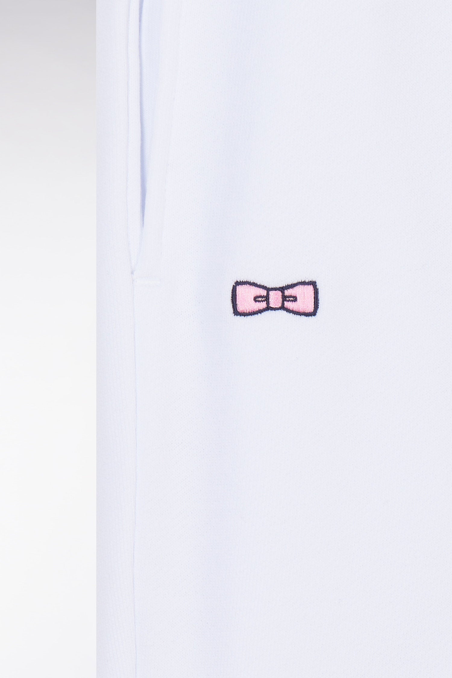 Eden Park_Straight-Fit White Cotton Fleece Shorts_E25MAISH0001_BC_05