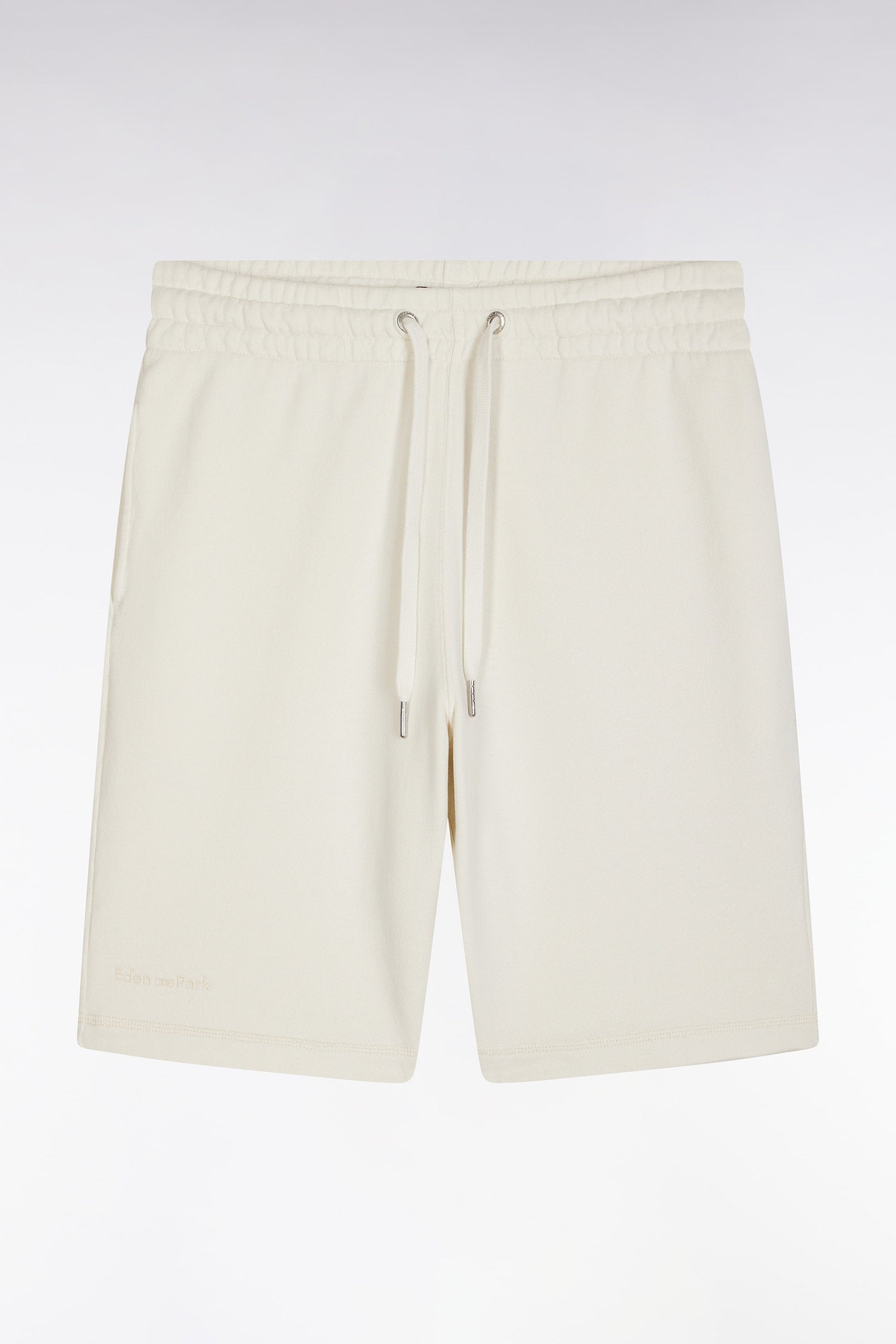 Eden Park_Relaxed-Fit Beige Cotton Fleece Shorts_E25MAISH0019_BEC15_02