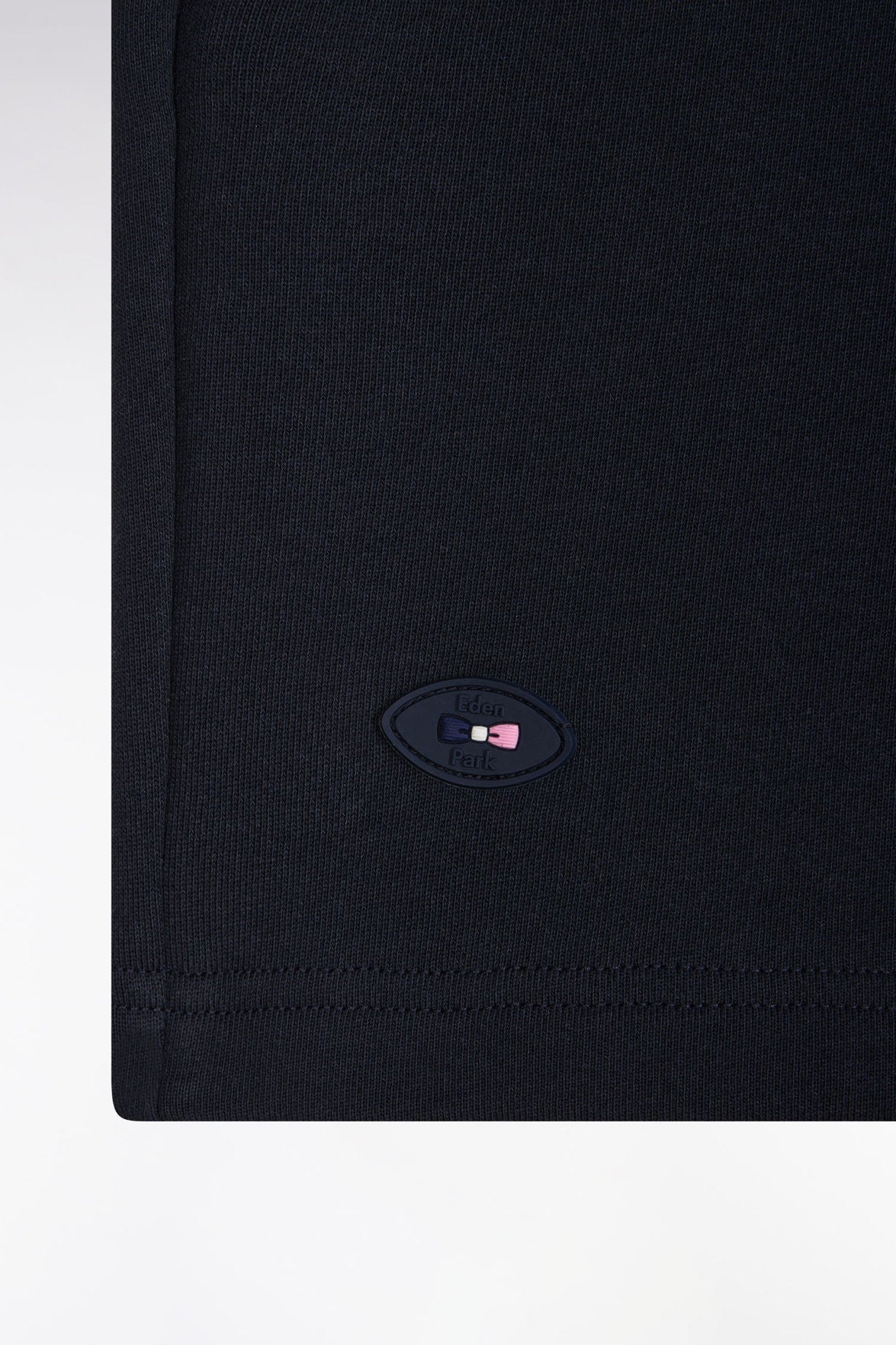 Eden Park_XV De France Relaxed-Fit Shorts in Navy Cotton Fleece_E25MAISH0020_BLF_05