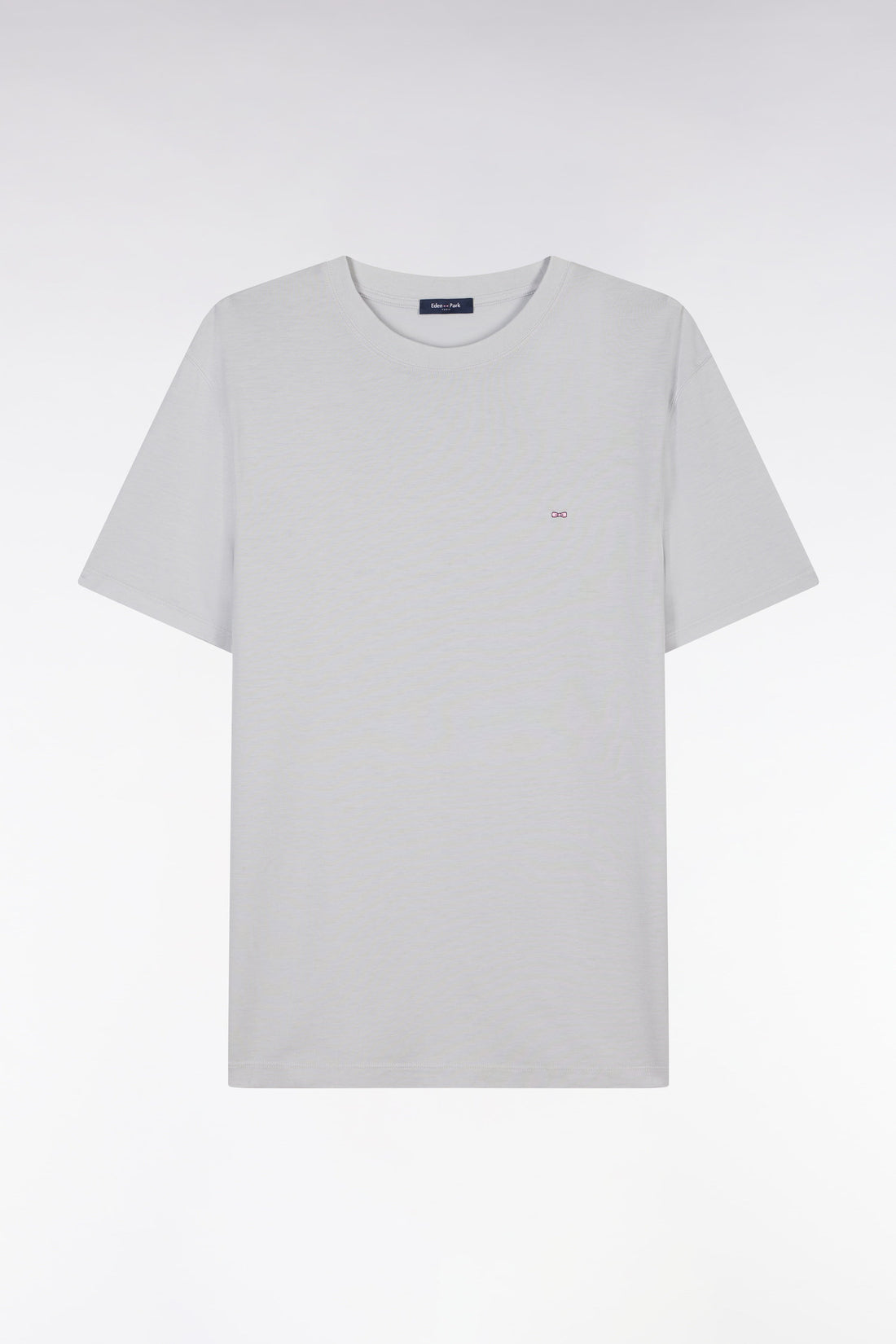 Eden Park_Straight-Fit Khaki Short-Sleeved T-Shirt_E25MAITC0001_GRC12_02