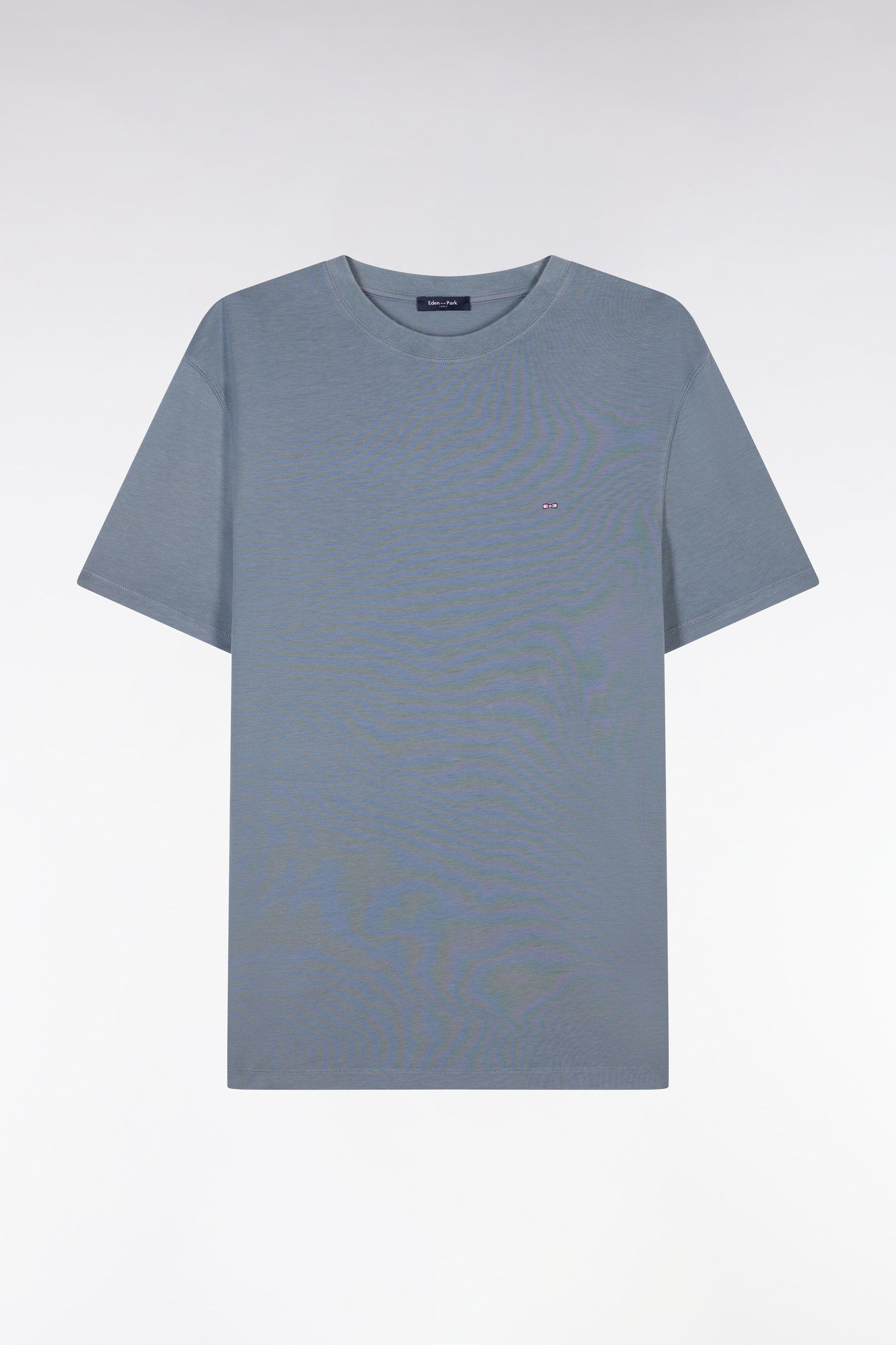 Eden Park_Straight-Fit Grey Short-Sleeved T-Shirt_E25MAITC0001_GRM12_02