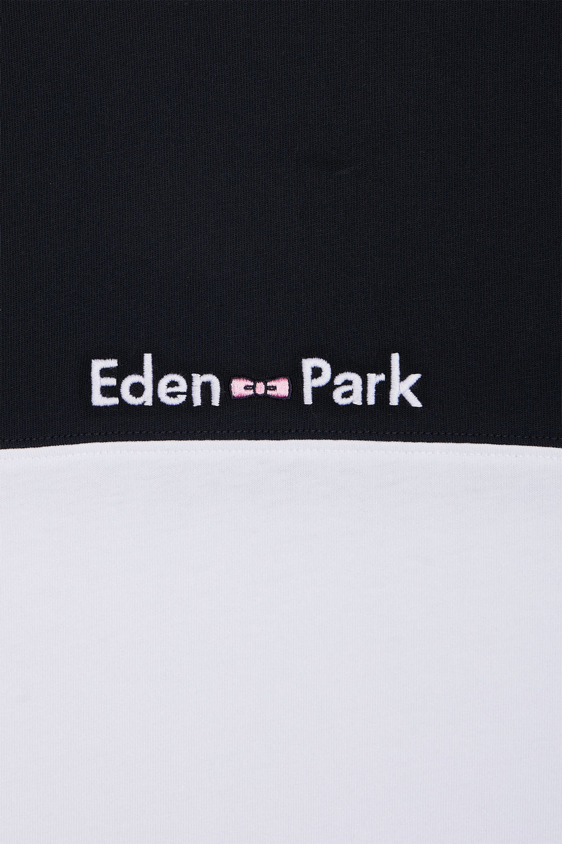 Eden Park_Straight-Fit Two-Tone White Embroidered Cotton T-Shirt_E25MAITC0013_BC_02