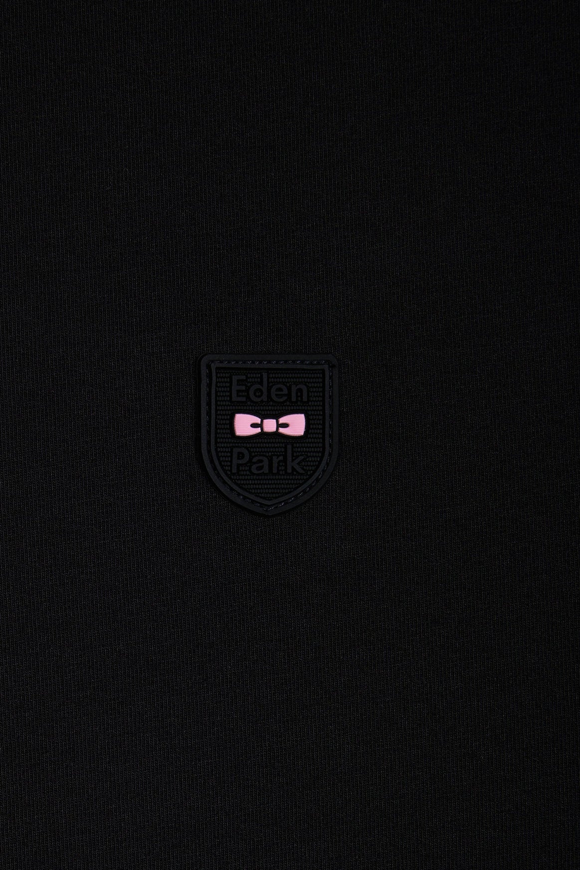 Eden Park_Slim-Fit Black Stretch Cotton T-Shirt_E25MAITC0020_NO_05