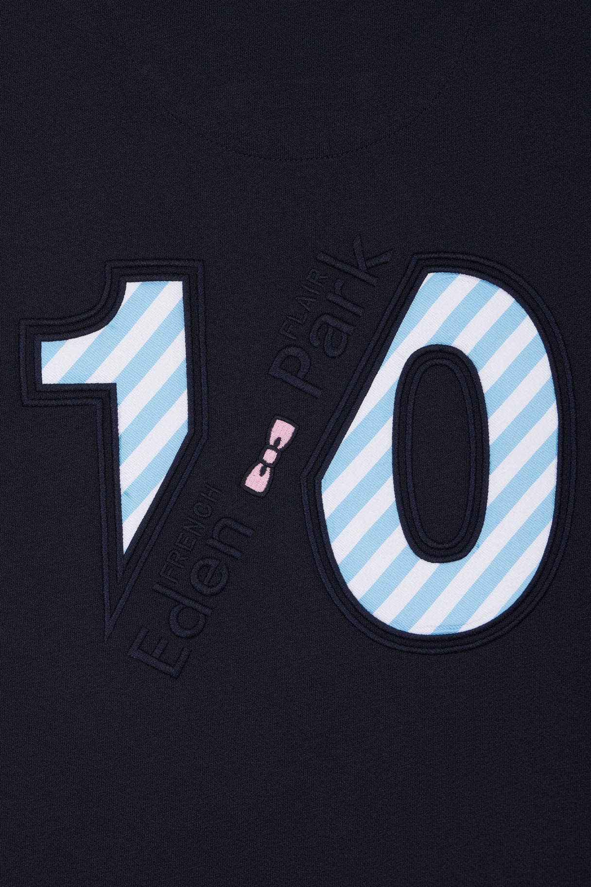 Eden Park_Straight-Fit Colorblock T-Shirt in Navy Cotton with 10 Embroidery_E25MAITC0034_BLF_05