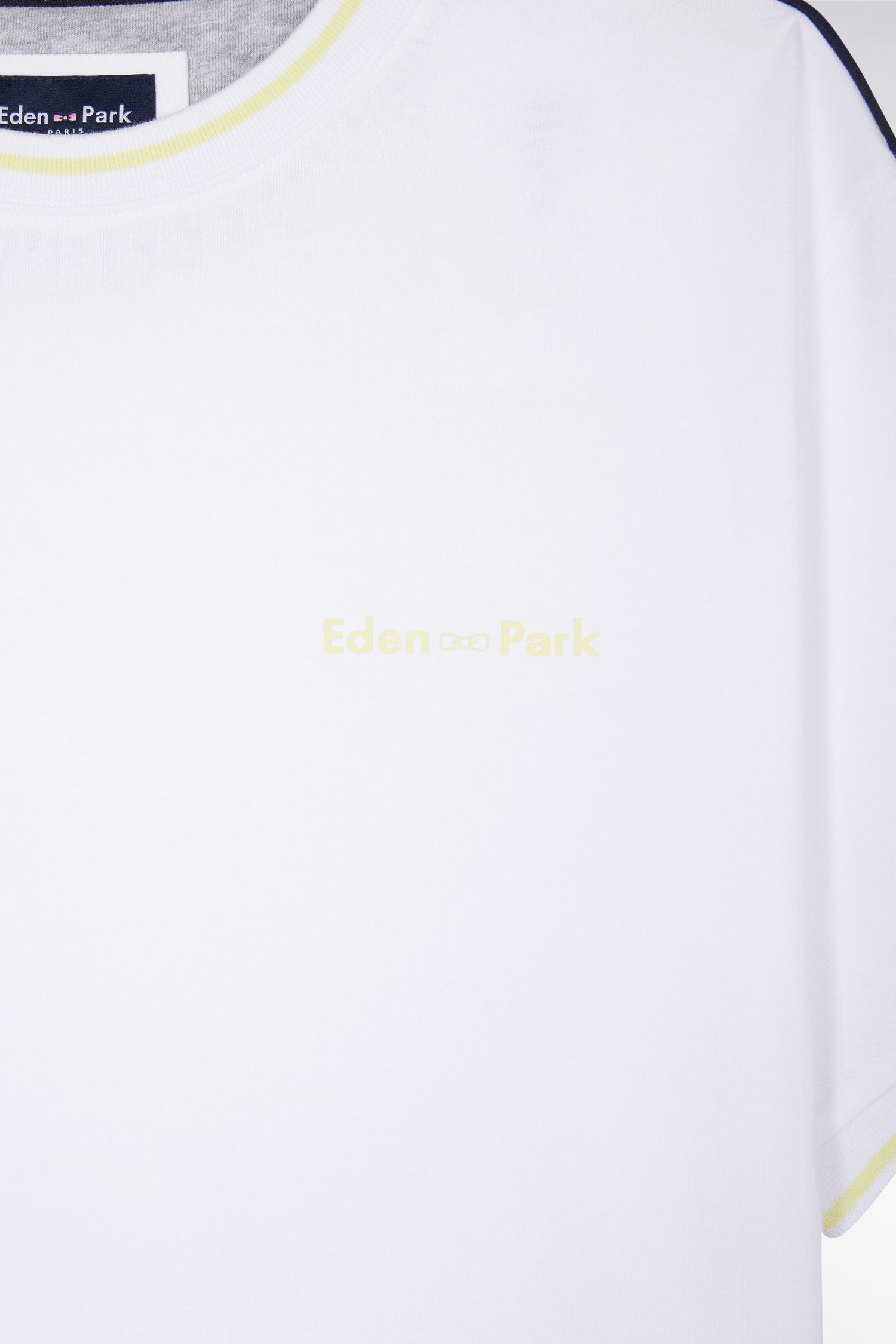 Eden Park_Relaxed Fit White Cotton T-Shirt_E25MAITC0045_BC_05