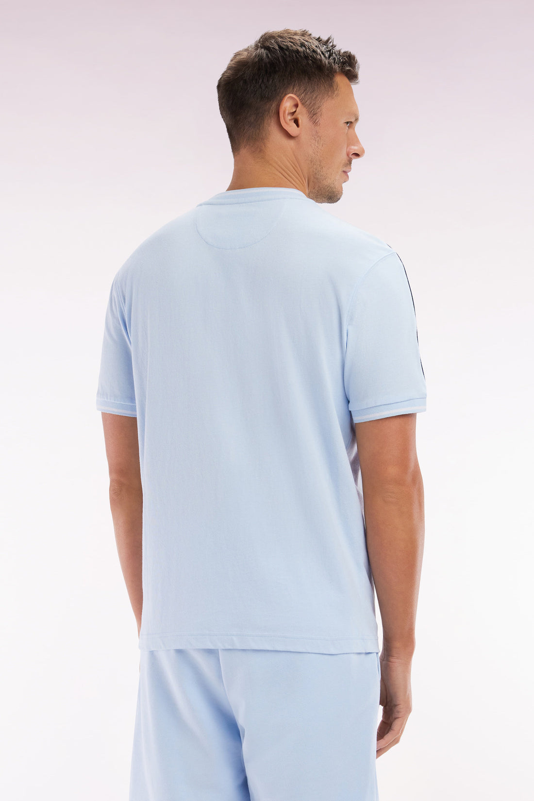 Eden Park_Relaxed Fit Sky Blue Cotton T-Shirt_E25MAITC0045_BLC25_02