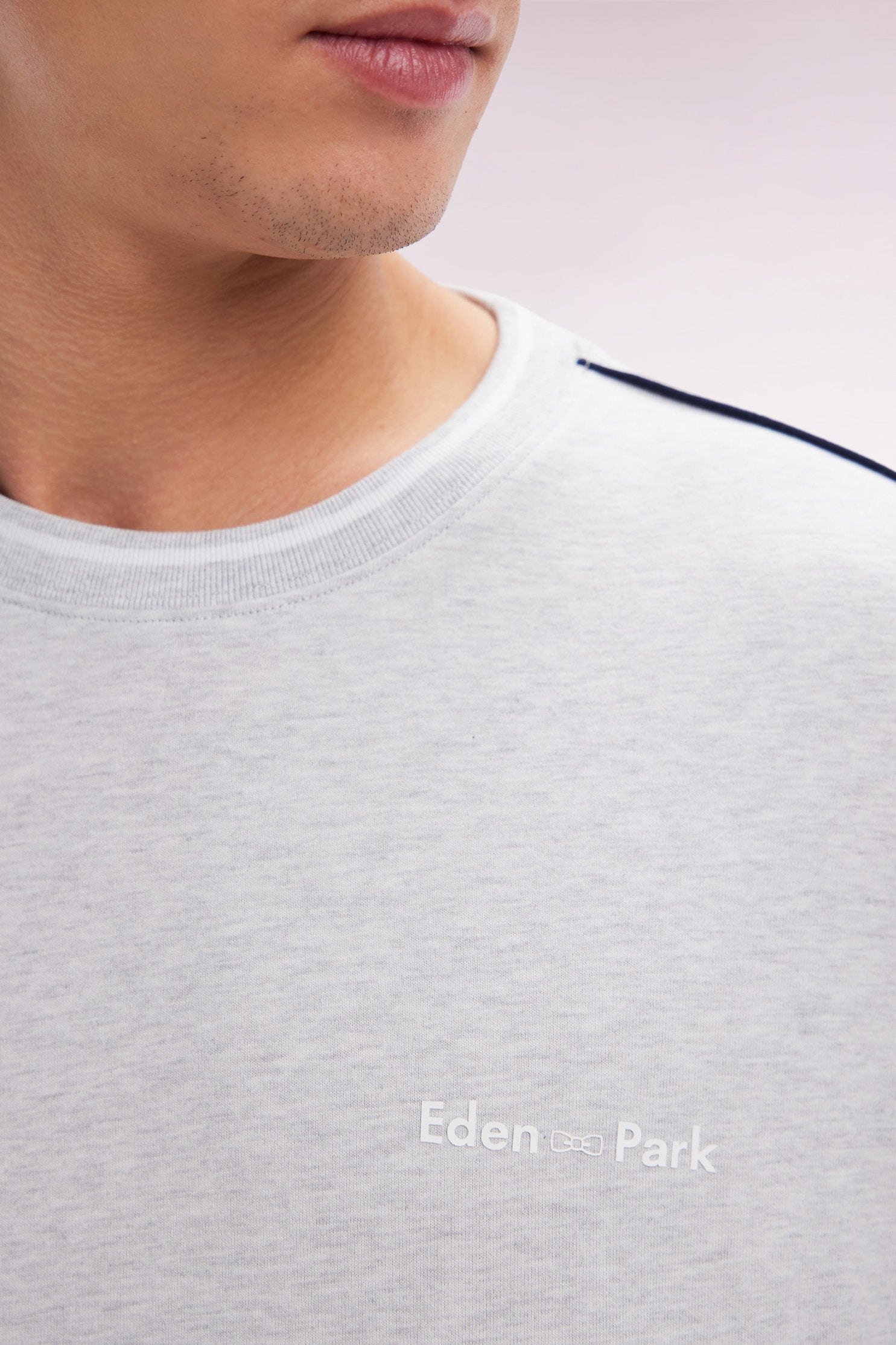 Eden Park_Relaxed Fit Grey Cotton T-Shirt_E25MAITC0045_GRC10_03