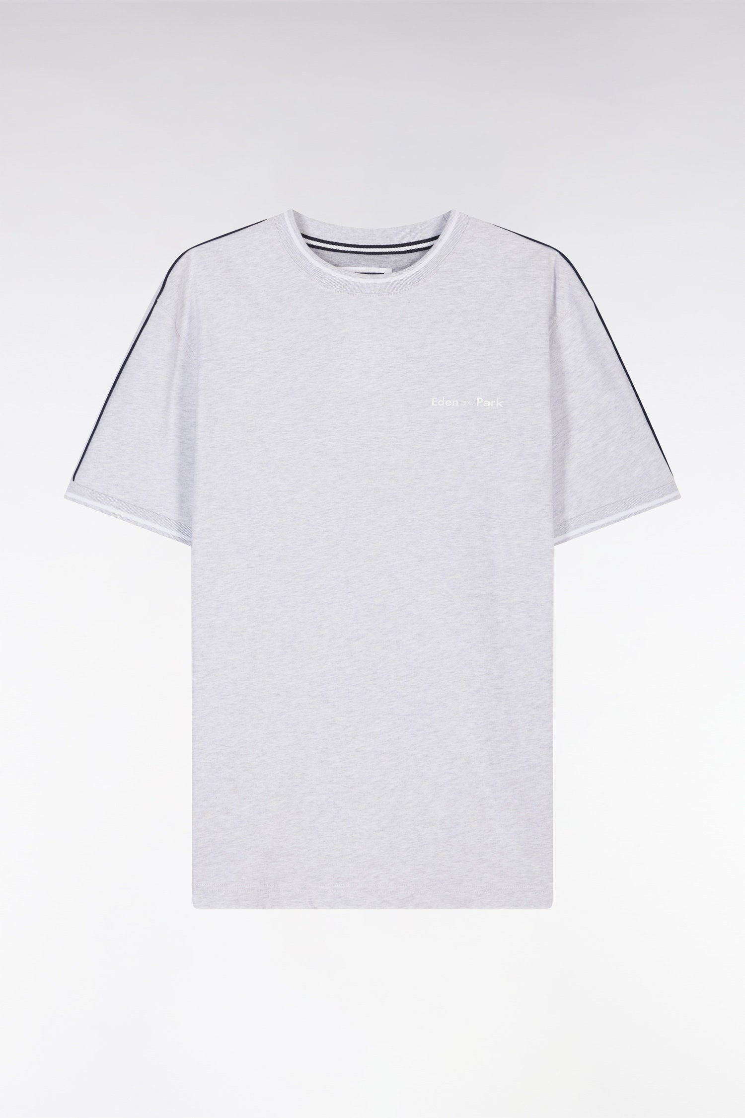 Eden Park_Relaxed Fit Grey Cotton T-Shirt_E25MAITC0045_GRC10_04