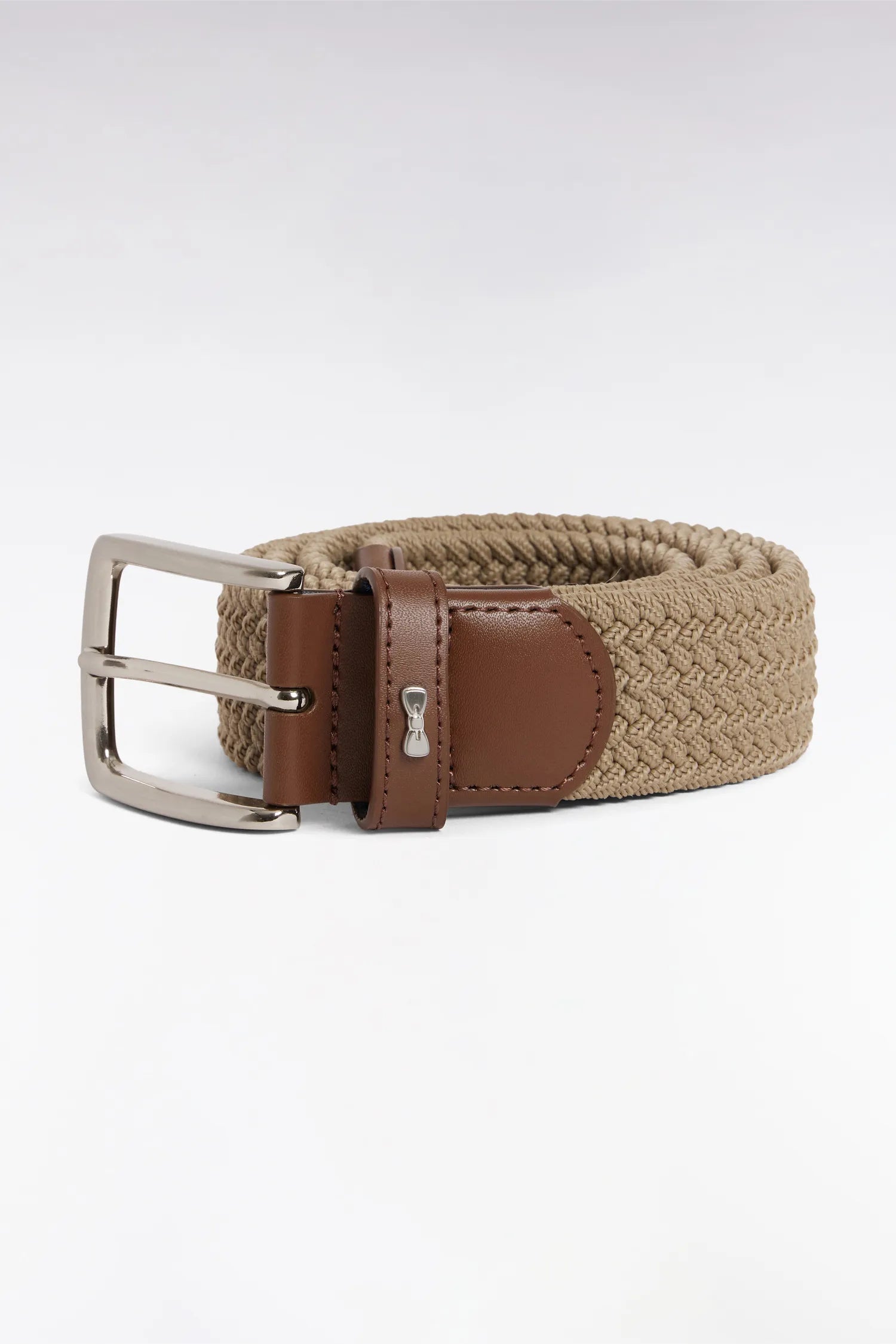 Eden Park 0 Men Beige Elasticated Textile Belt SKU: E26ACTCE0001_BEM30 Image 01