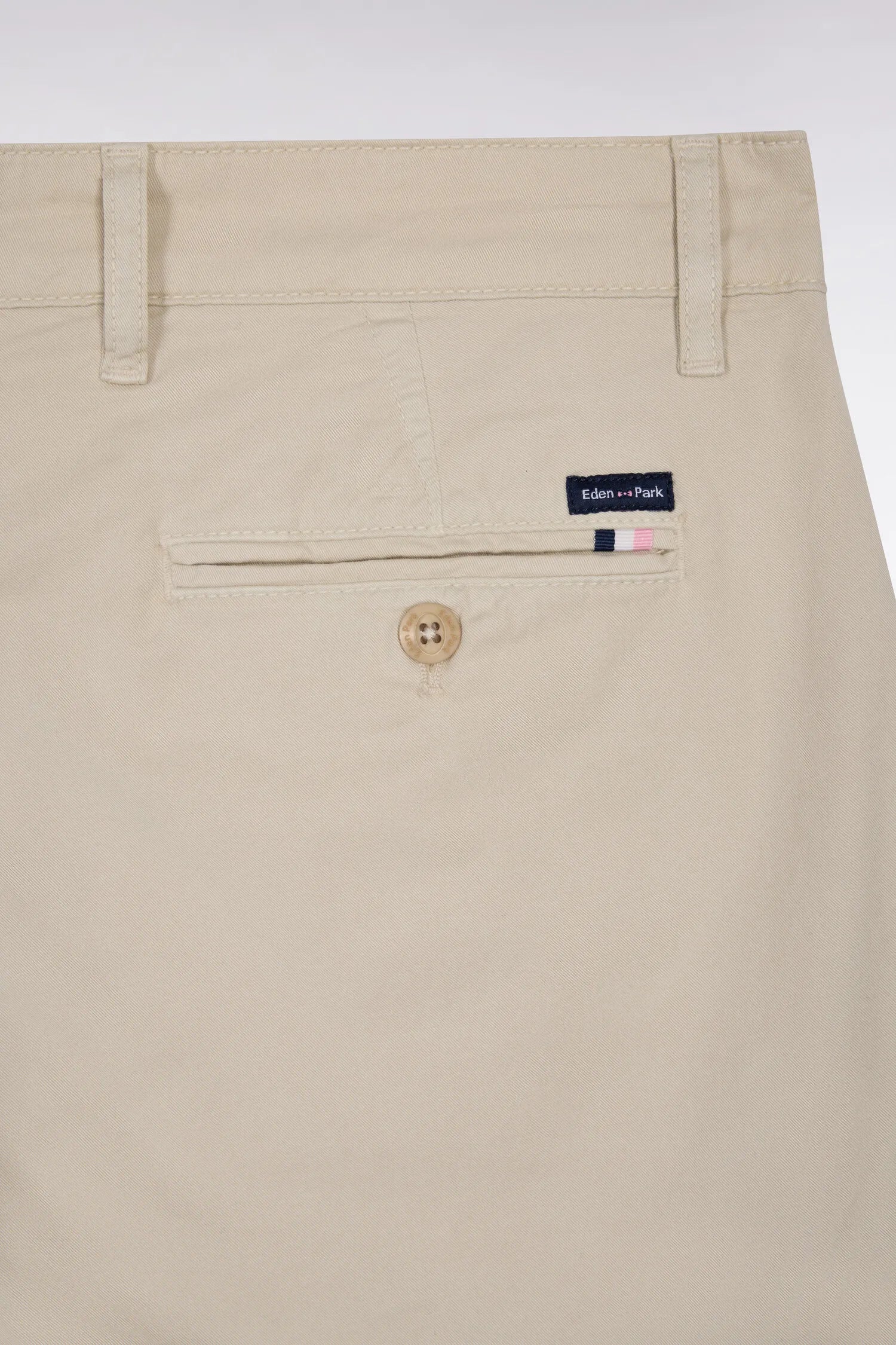 Eden Park 0 Men Regular-Fit Chino Pants in Beige Stretch Cotton SKU: E26BAS0C0001_BEC18 Image 06