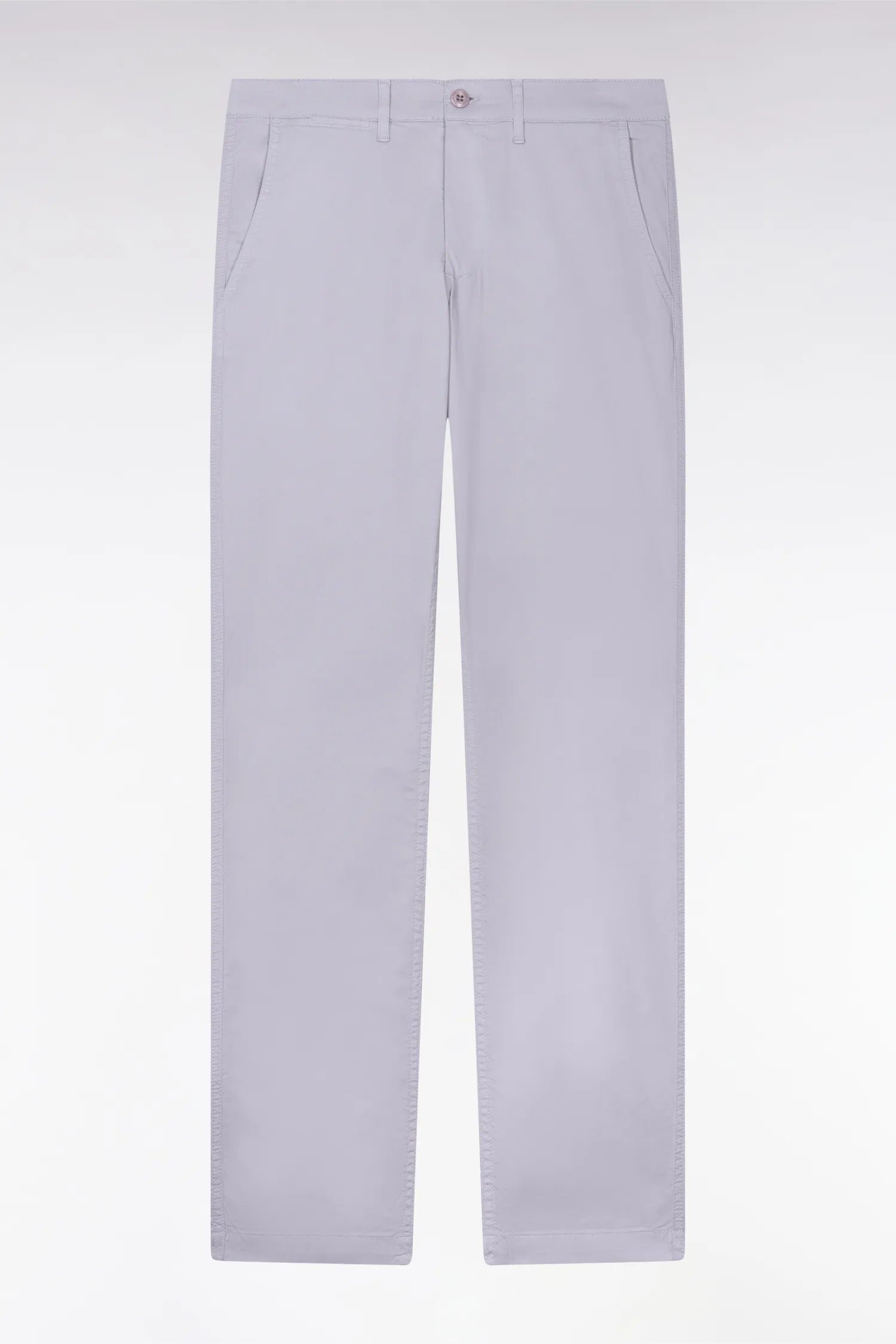Eden Park 0 Men Regular Chino Pants in Gray Stretch Cotton SKU: E26BAS0C0001_GRM20 Image 05