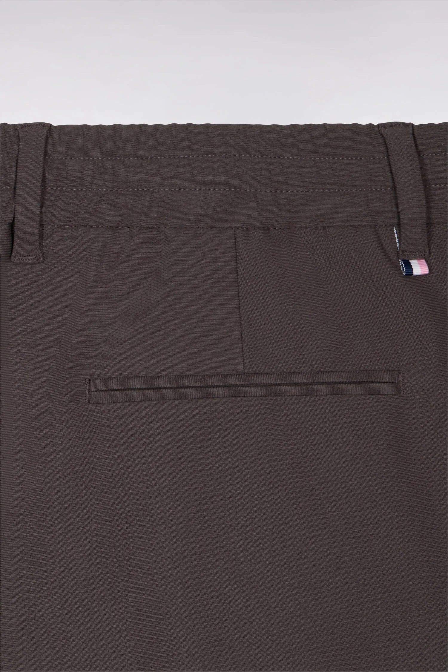 Eden Park Grey Men Modern Cut Grey Technical Fabric Elasticated Waist Pants SKU: E26BASPA0008_GRM1 Image 06