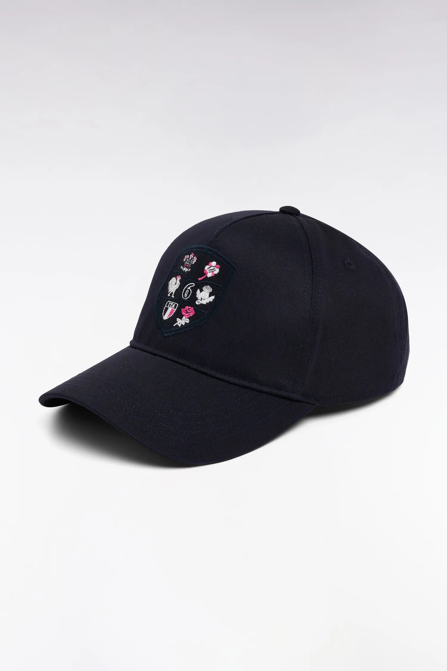 Eden Park 0 Men Navy Cotton Twill Cap with 6 Nations Patch SKU: E26CHACA0017_BLF Image 01