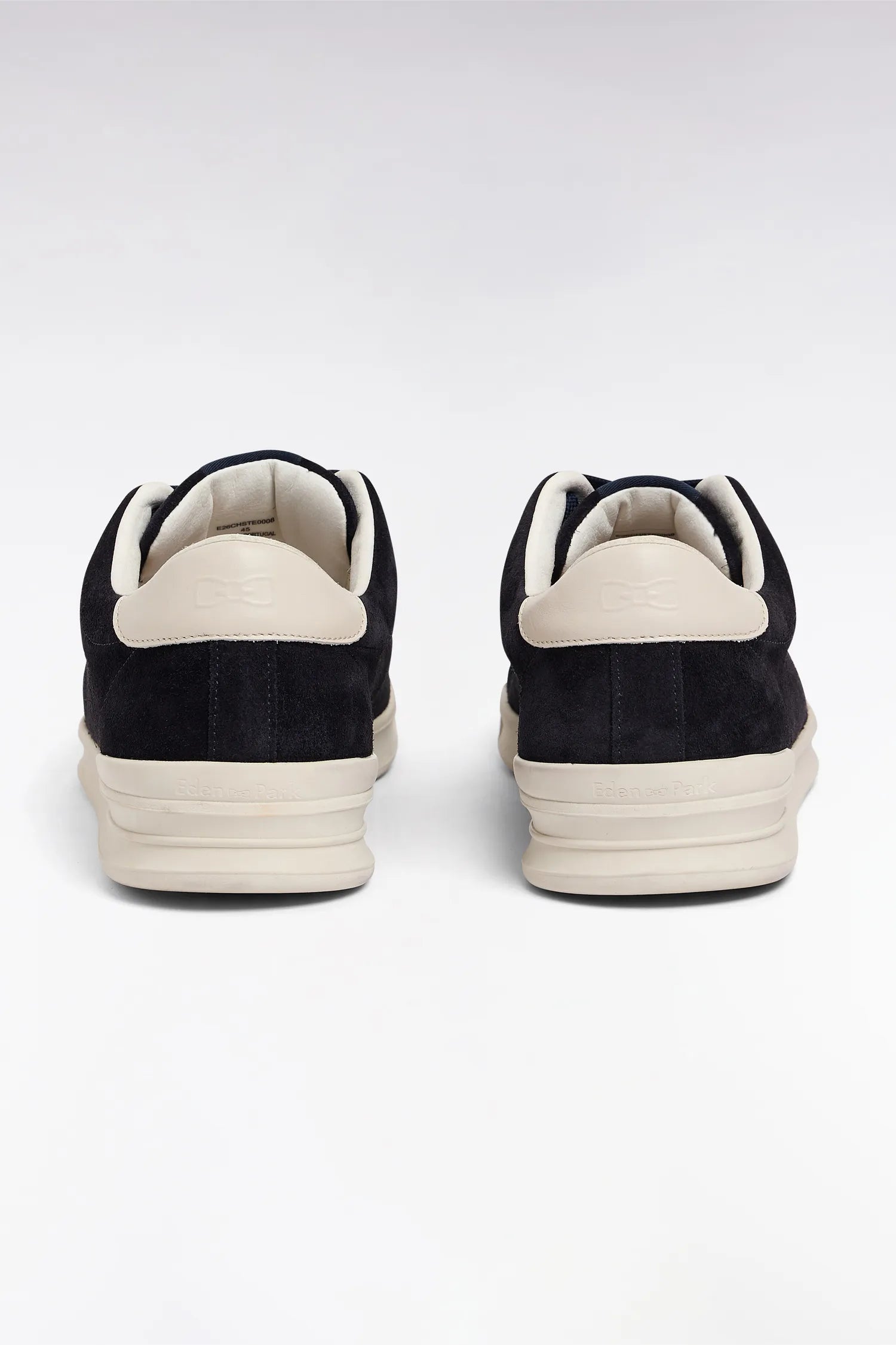 Eden Park 0 Men Navy Suede Leather Sneakers SKU: E26CHSTE0008_BLF Image 03
