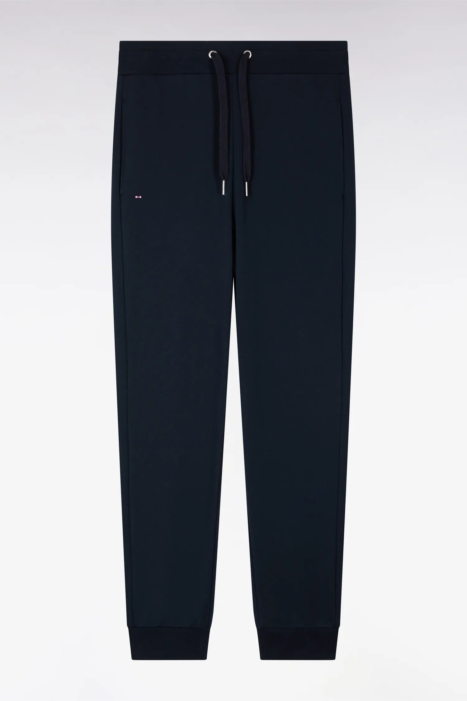 Eden Park 0 Men Plain Navy Cotton Fleece Joggers SKU: E26MAIJO0003_BLF Image 05