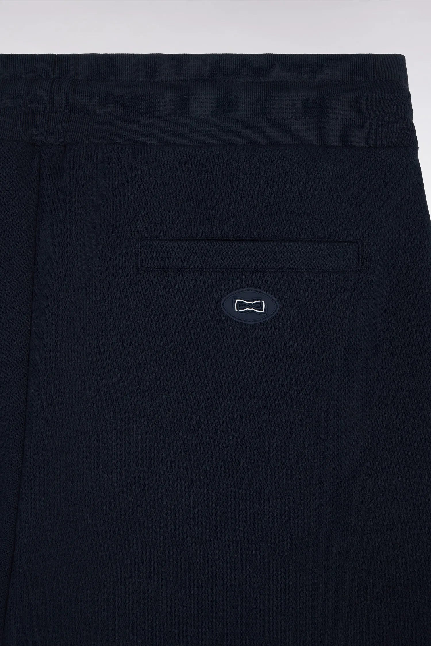 Eden Park 0 Men Regular Fit Navy Cotton Blend Joggers with Contrasting Panels SKU: E26MAIJO0007_BLF Image 06