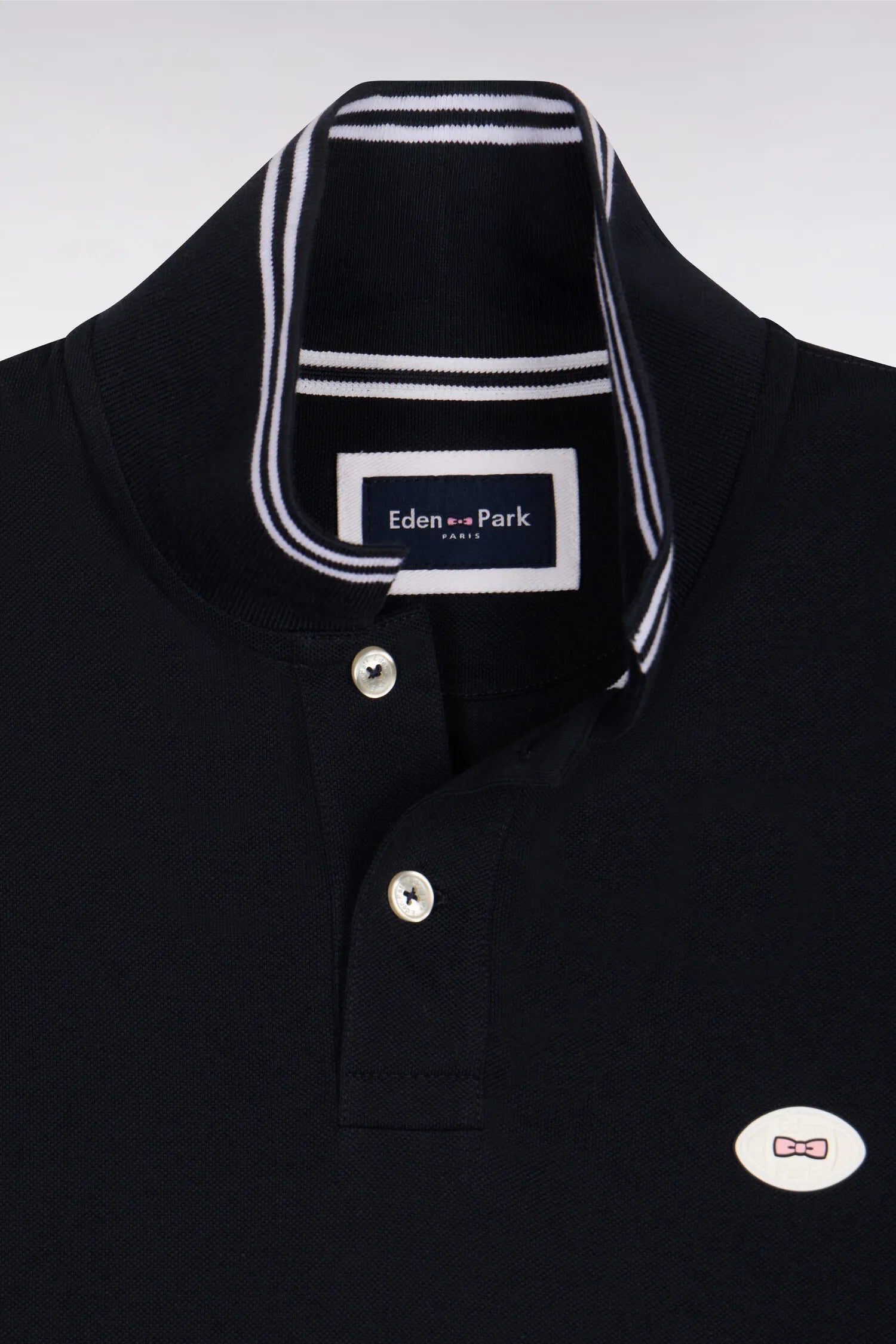 Eden Park 0 Men Short-Sleeved Polo Shirt in Navy Cotton SKU: E26MAIPC0028_BLF Image 06