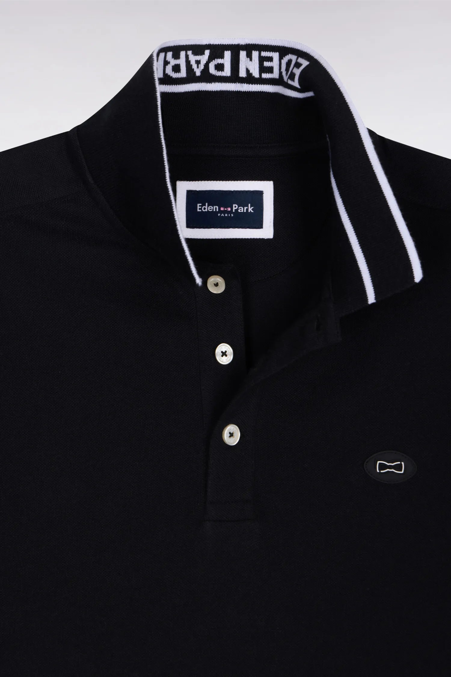 Eden Park 0 Men Short-Sleeved Polo Shirt in Black Cotton PiquŽ SKU: E26MAIPC0049_NO Image 06
