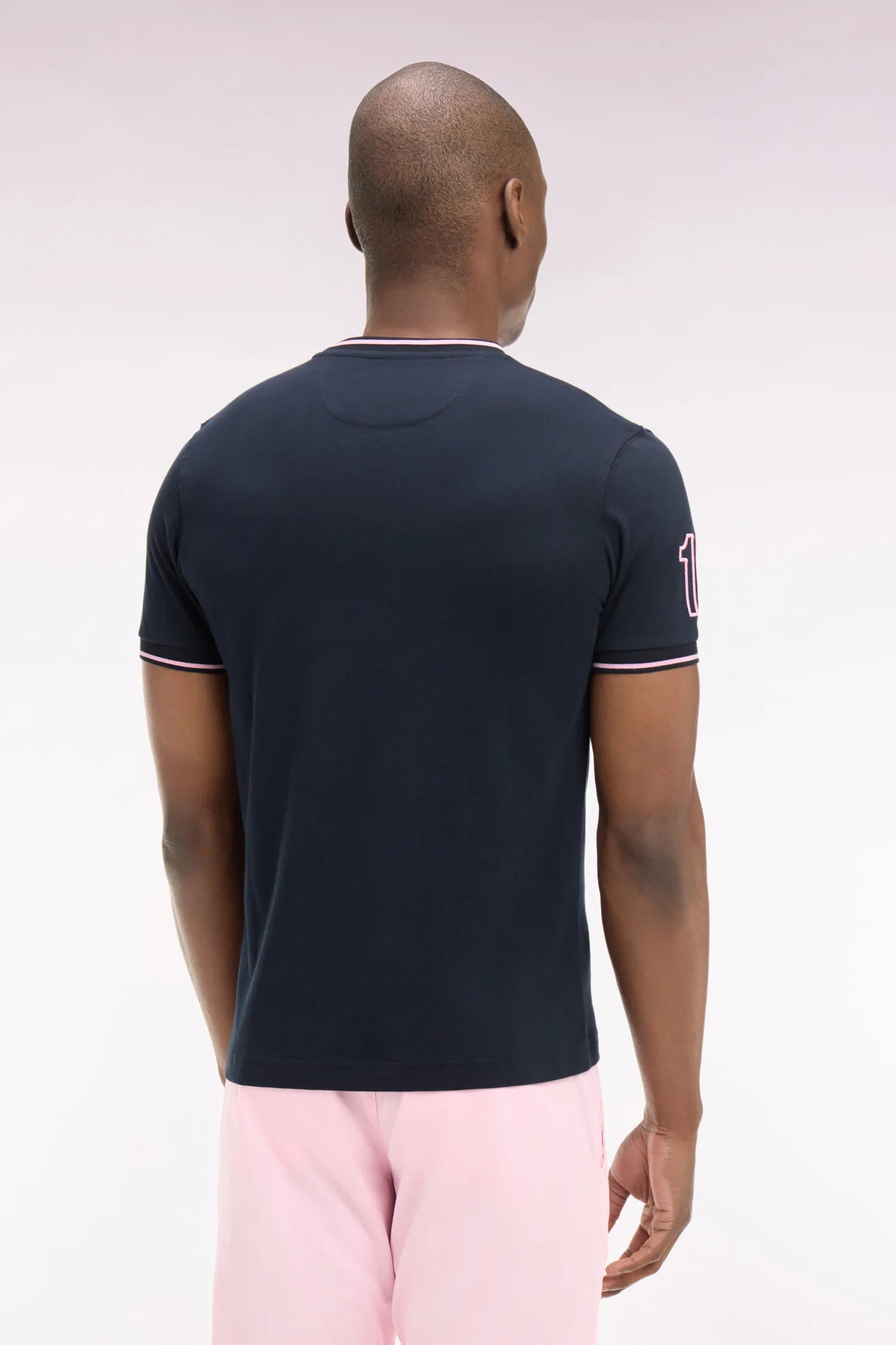 Eden Park 0 Men Navy Cotton Short-Sleeved T-Shirt SKU: E26MAITC0018_BLF Image 04