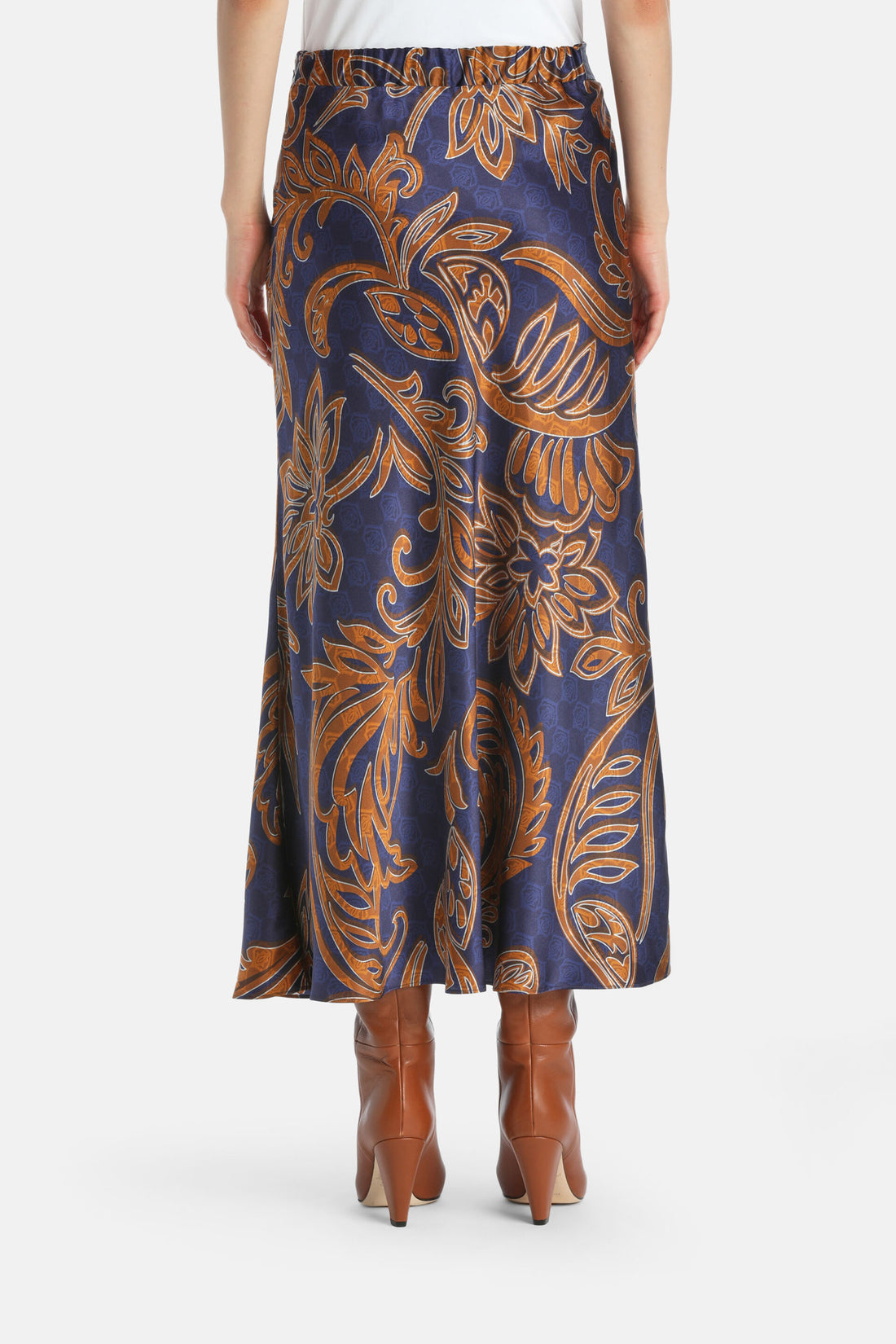 Luisa Spagnoli_Faretto - Silk Midi Skirt_FARETTO_4488_02
