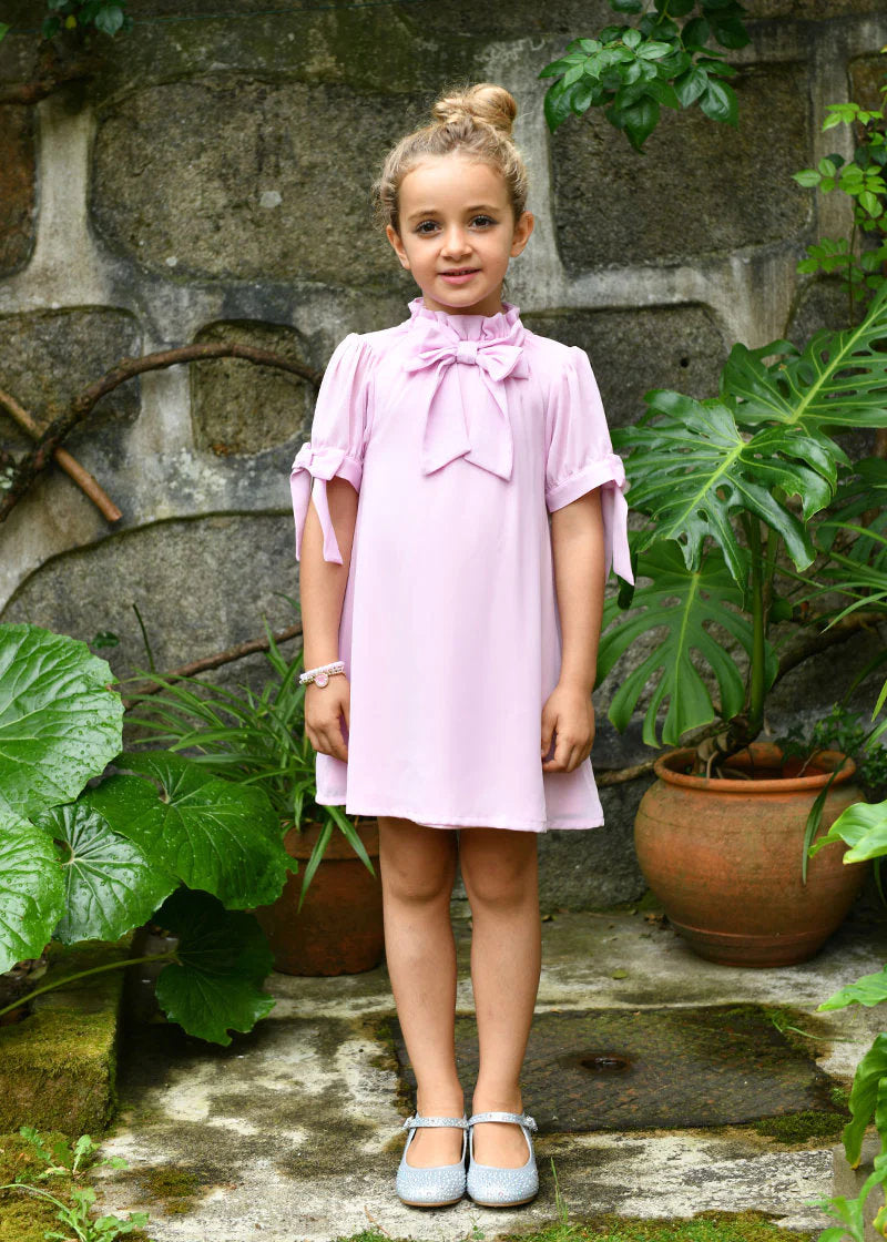 Fernie Bow Trim Dress Pink_FERNIE_Pink_06