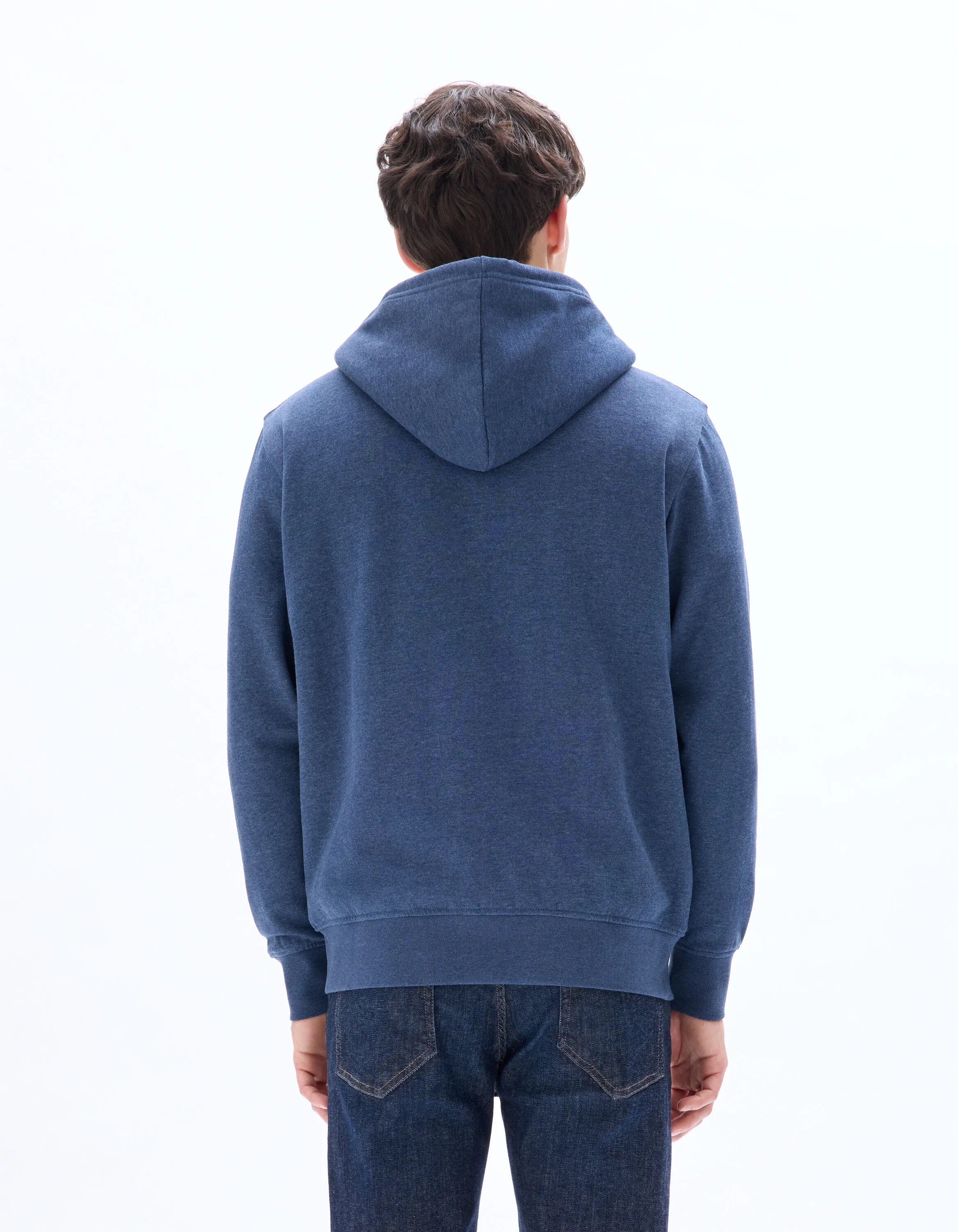 Celio_Marine Chine_Cotton Blend Zip-Up Hoodie_FESHERPAX_MARINE CHINE_03