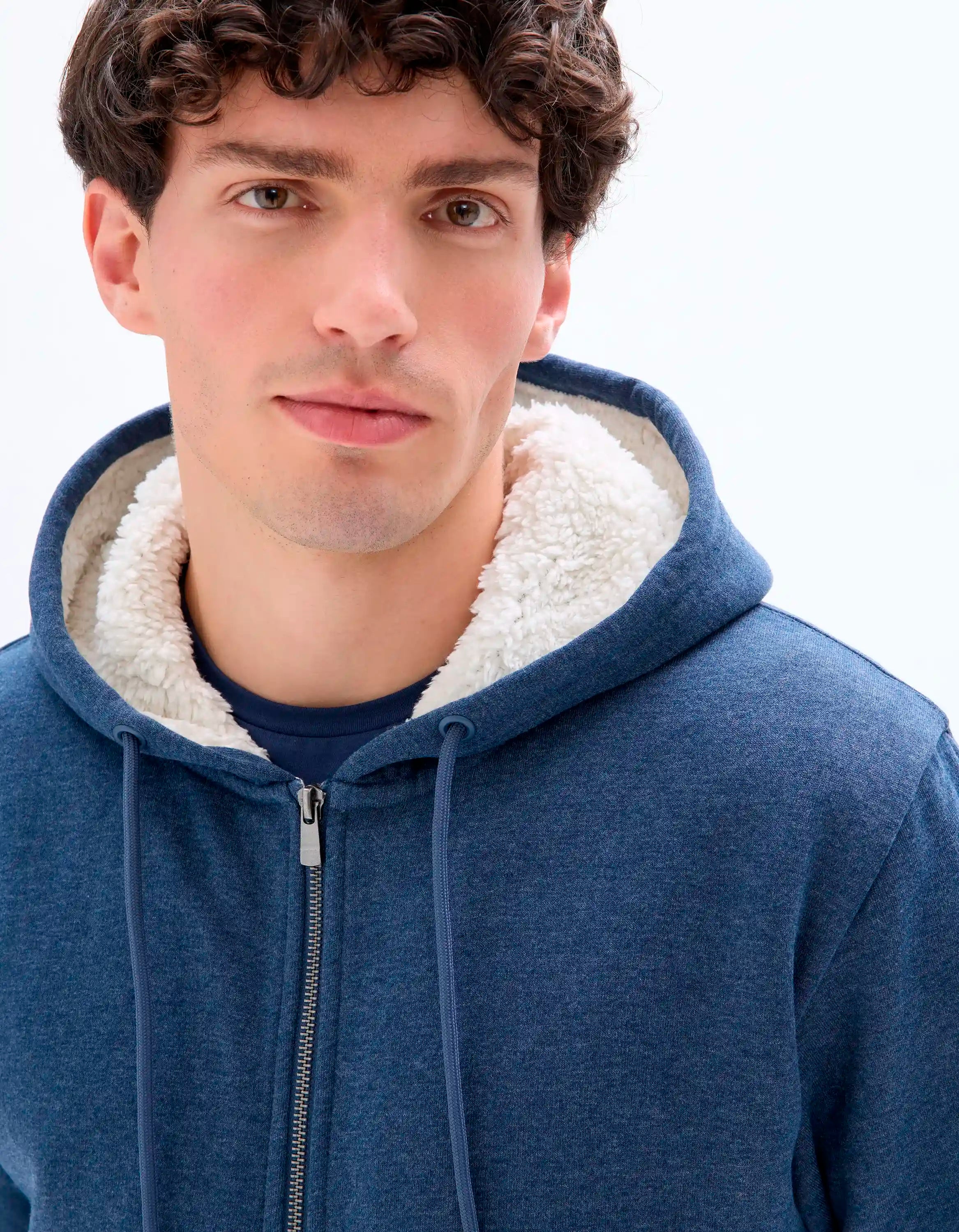 Celio_Marine Chine_Cotton Blend Zip-Up Hoodie_FESHERPAX_MARINE CHINE_04