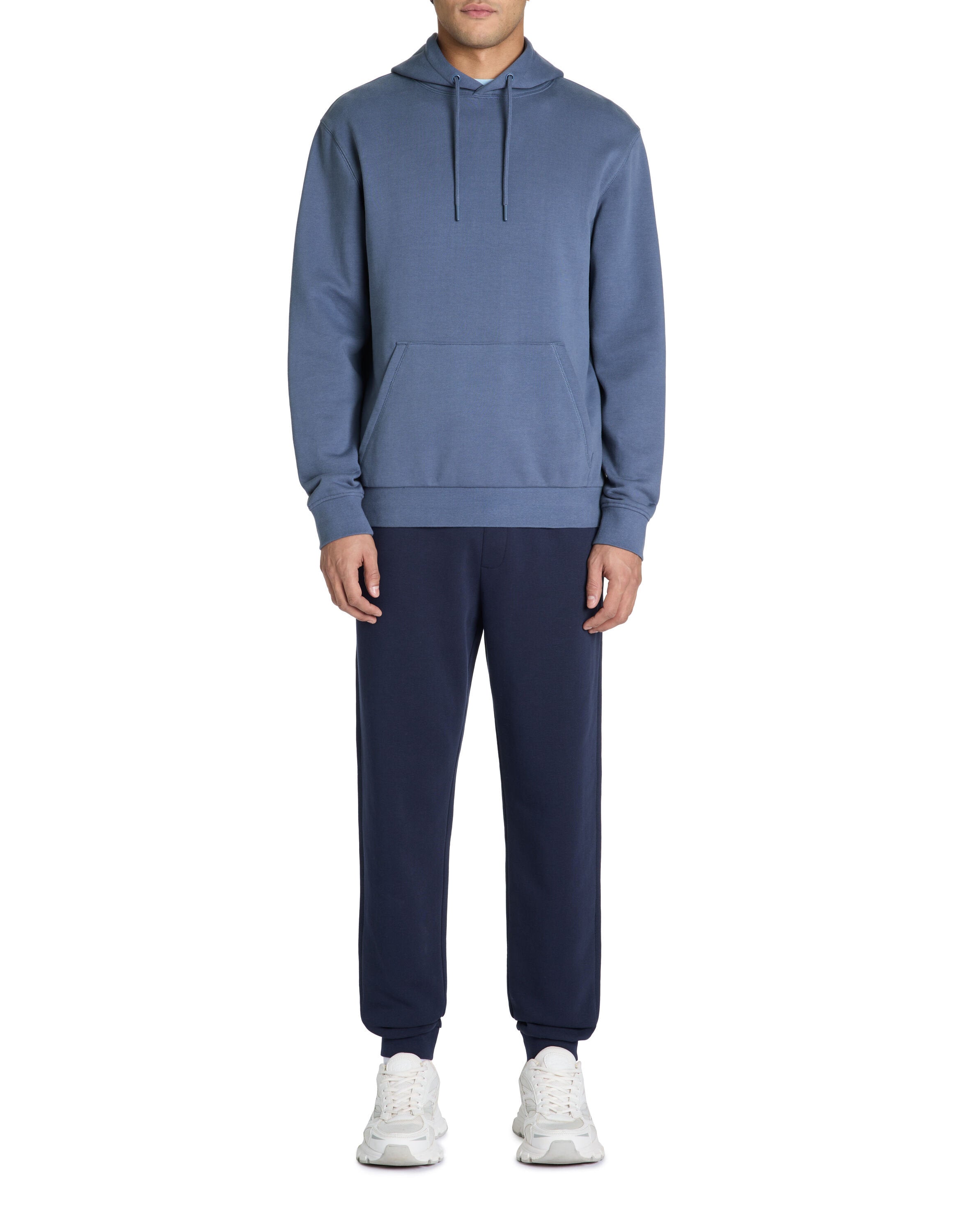 Celio_Blue Regular Hooded Sweatshirt 100% Cotton_FESIX_LIGHT BLUE STONE_02