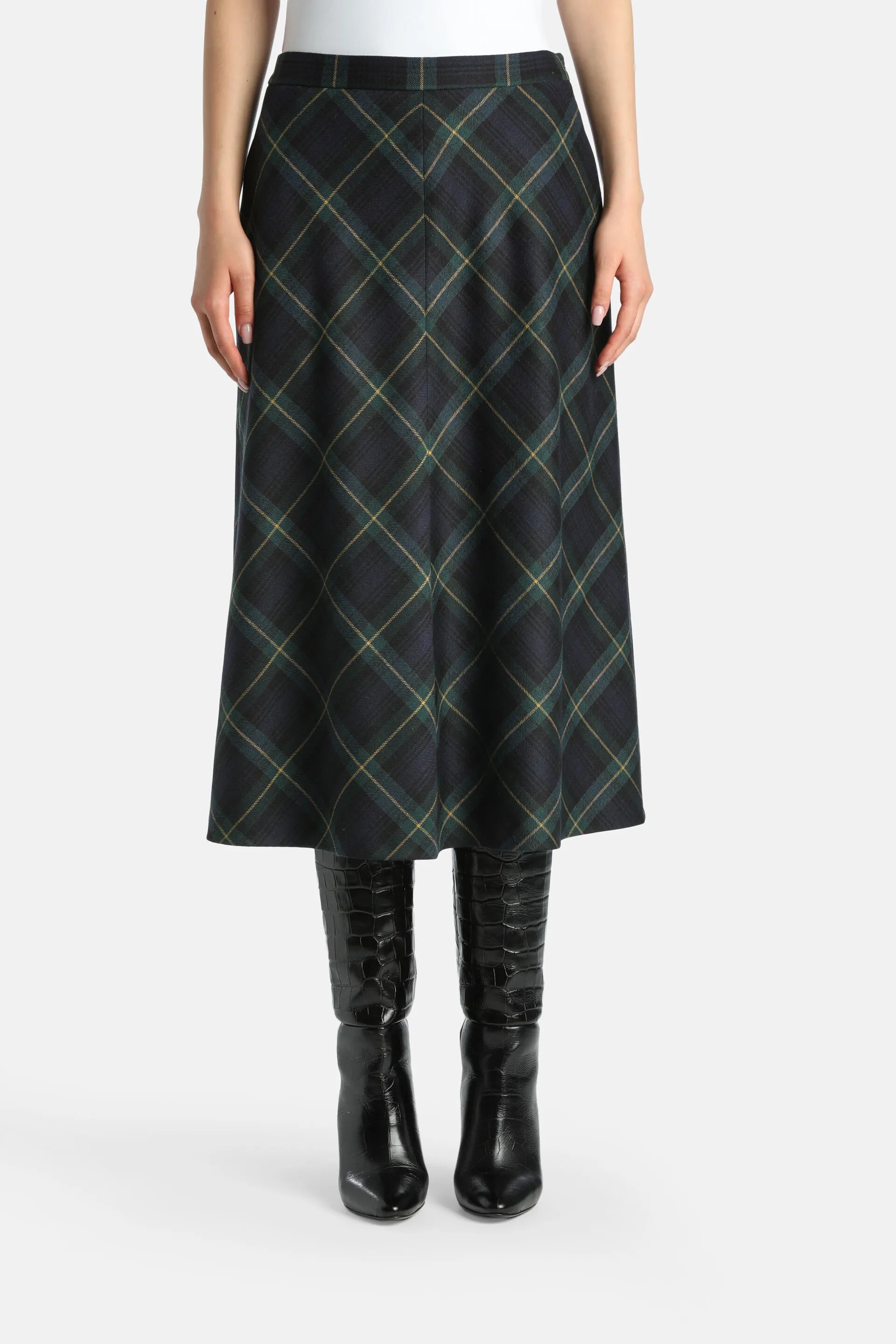 Luisa Spagnoli_Multi-Color_Fioriera - Wool Midi Skirt_FIORIERA_3011_02