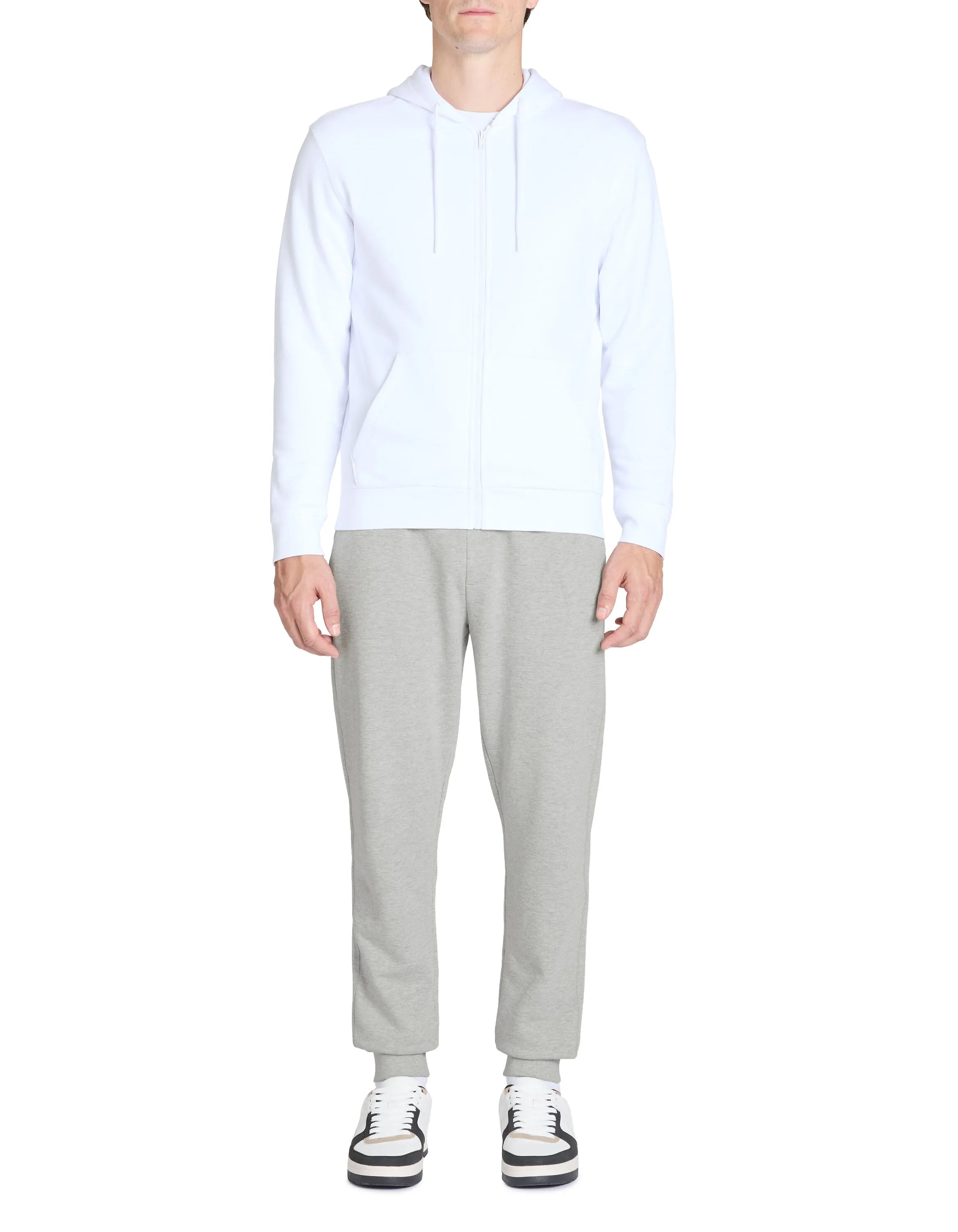 Celio_Heather Grey_Regular Jogging Pants_FOJOGGIE2_HEATHER GREY_01