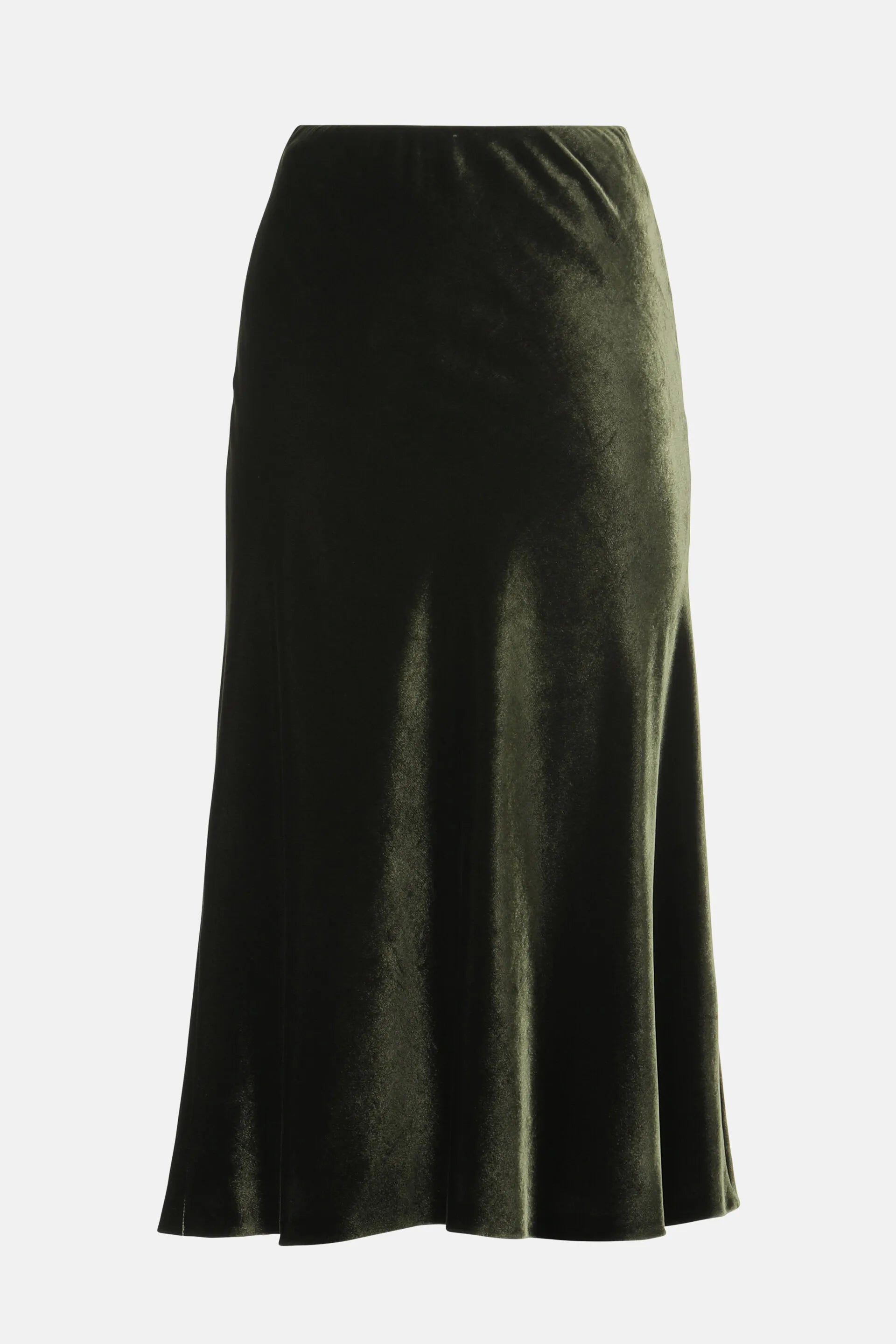Luisa Spagnoli_Green_Fonduta - Elegant Midi Skirt_FONDUTA_1741_04