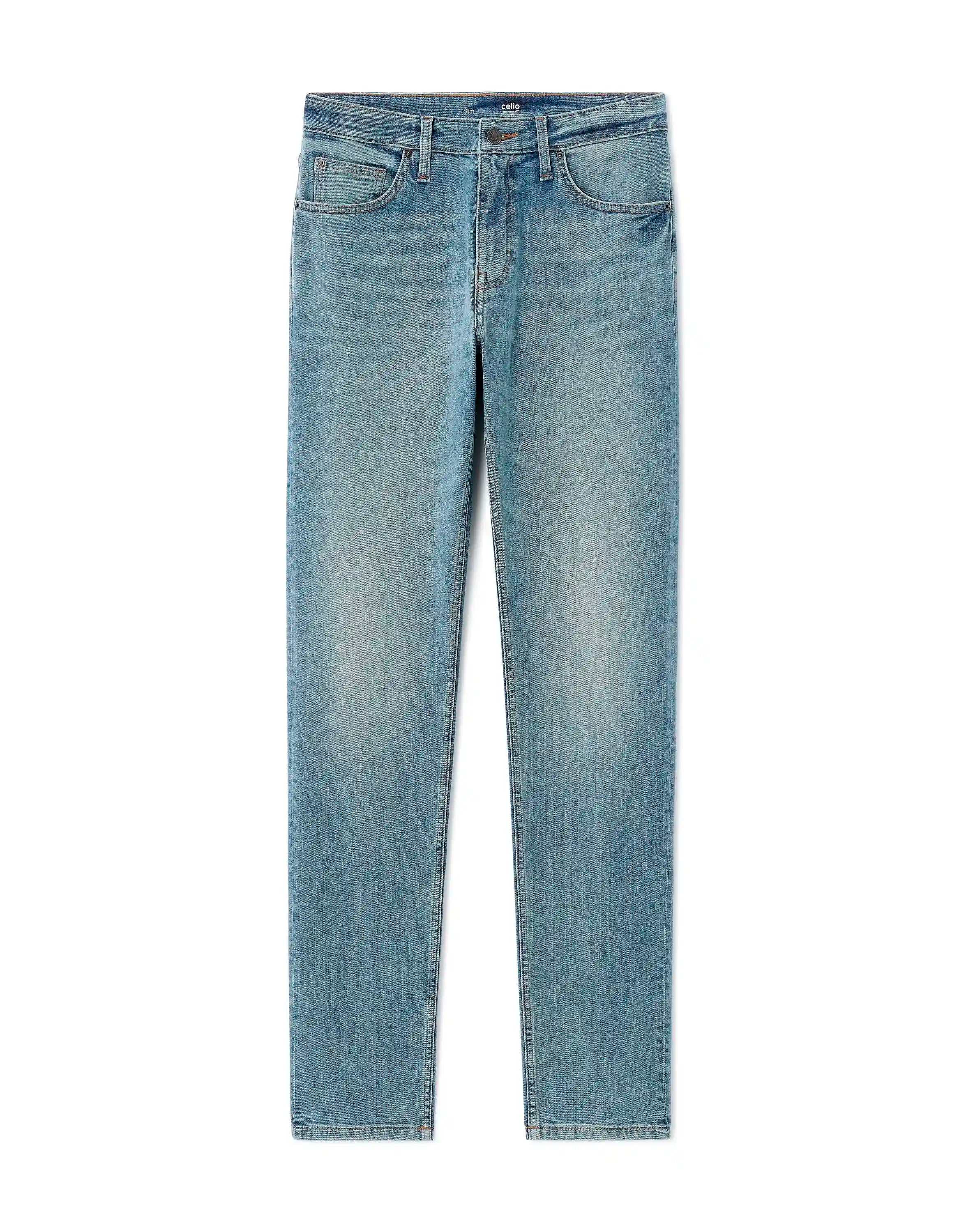 Celio_Bleached H25_C.25 Slim Stretch Cotton Jeans_FOSLIM_BLEACHED H25_09
