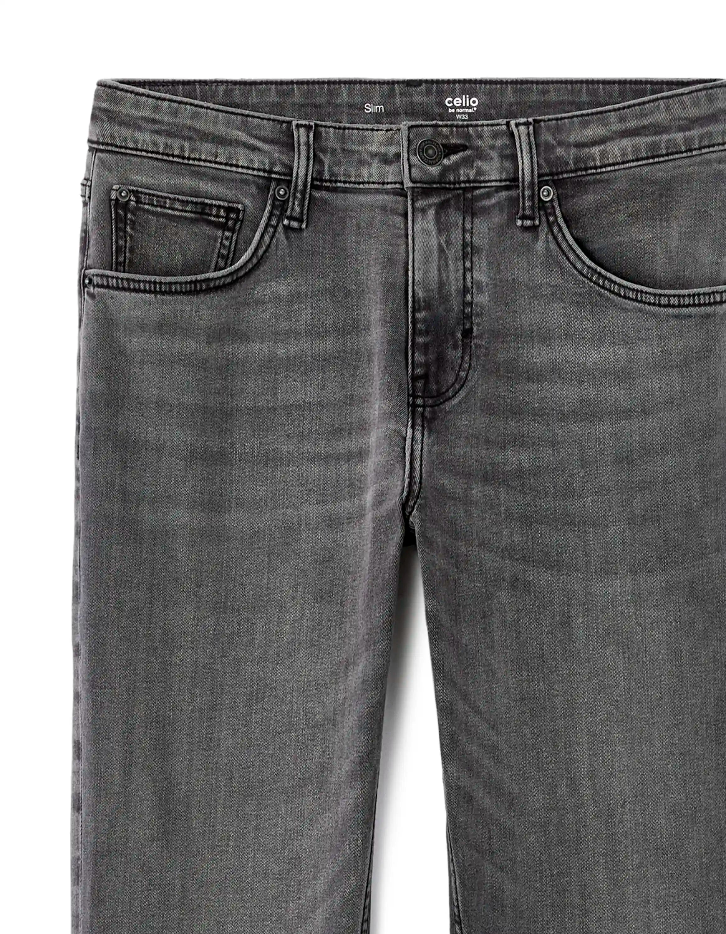 Celio_Grey_C.25 Slim Stretch Cotton Jeans_FOSLIM_GREY_07