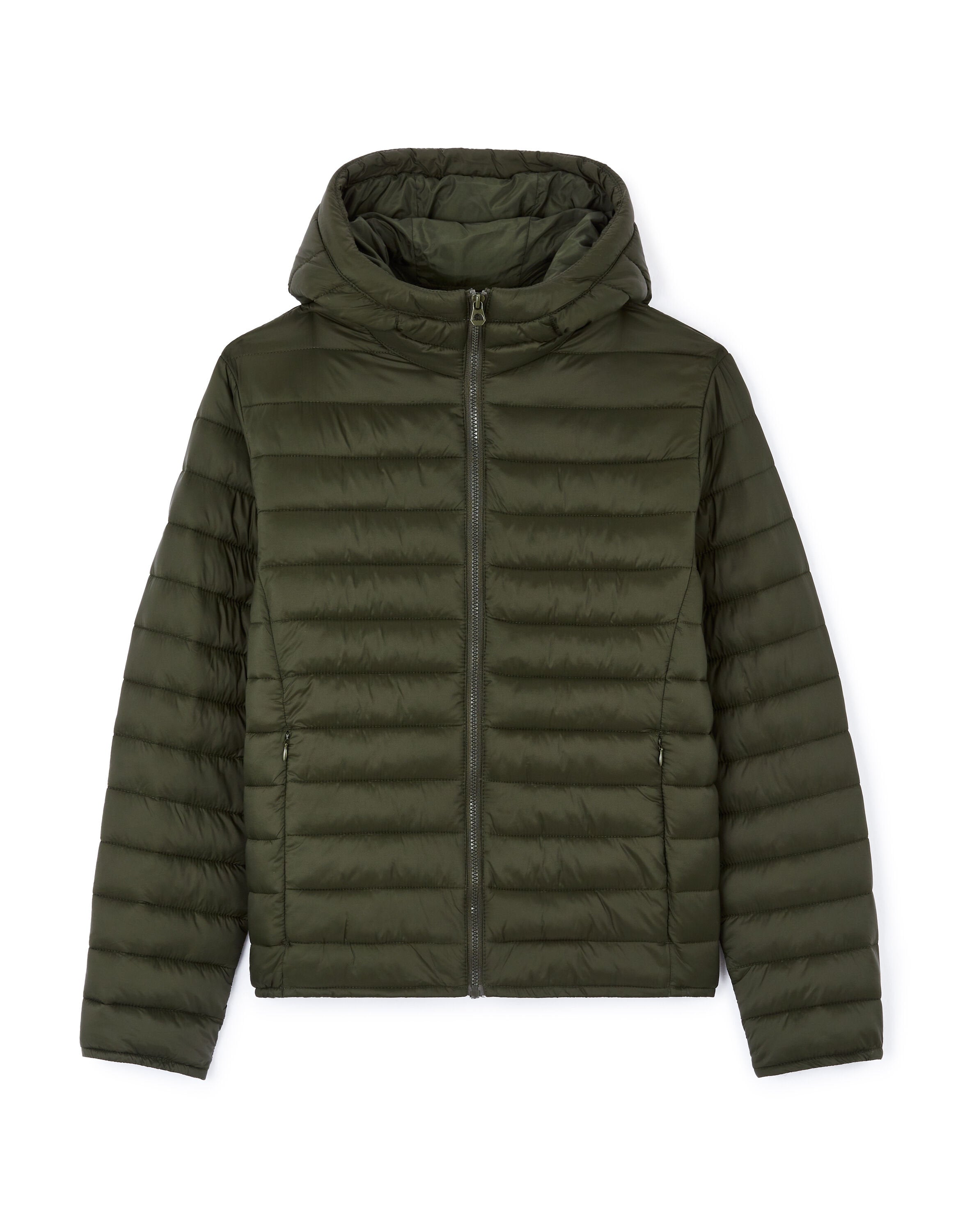 Celio_Dark Khaki Light Hooded Down Jacket_FUBUBBLE_DARK KHAKI_06