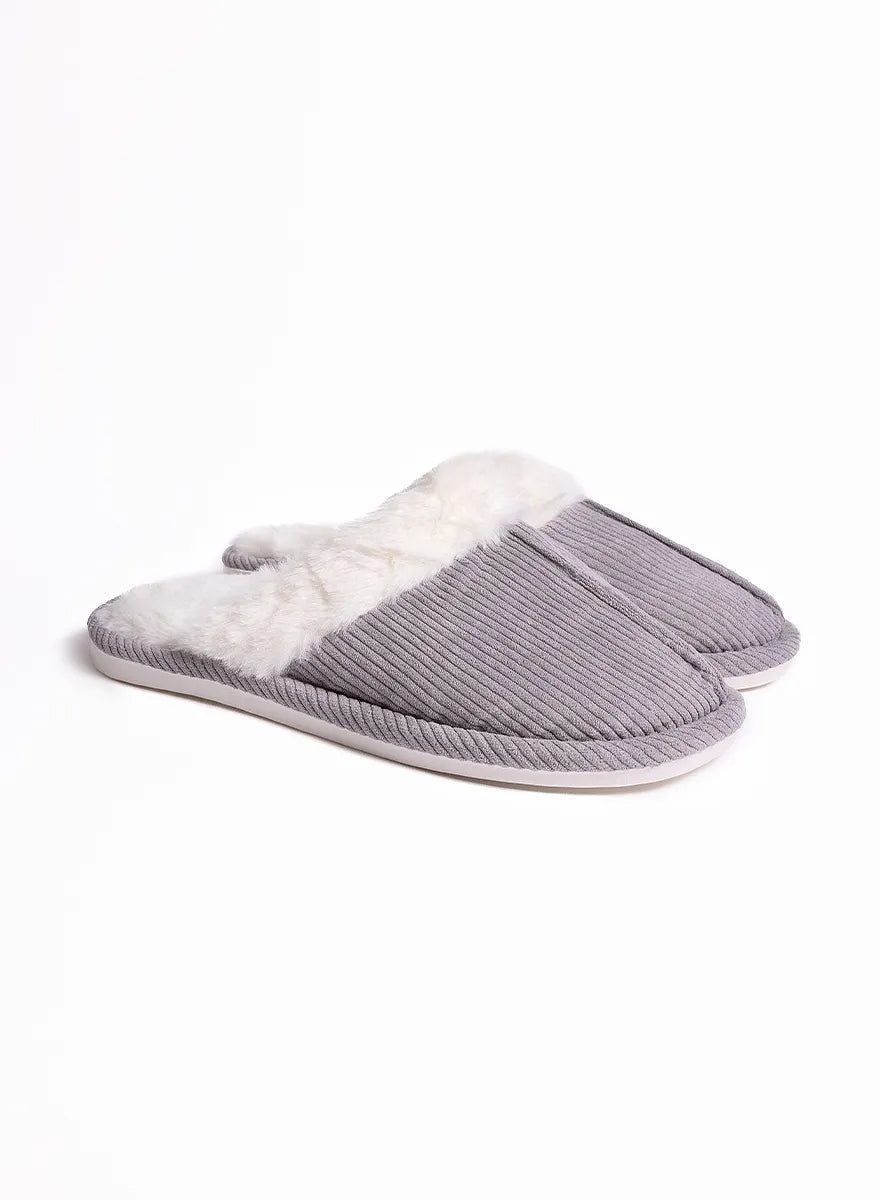 Marie France_Grey_Cozy Slipper_FWCOZY_Grey_01