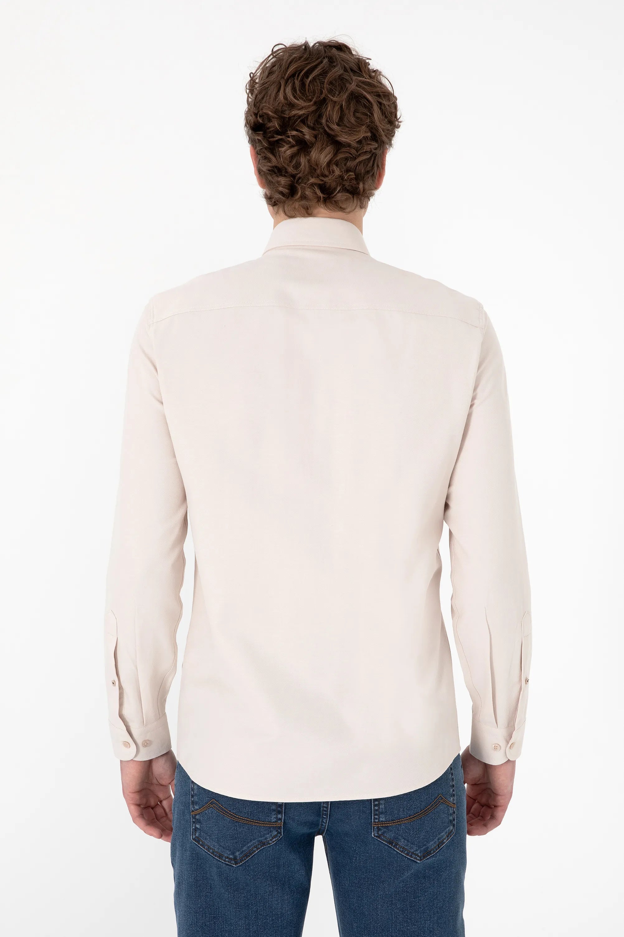 U.S. Polo Assn. Stone Men Stone Shirt Long Sleeve SKU: G081GL0040 2083841_VR049 Image 05