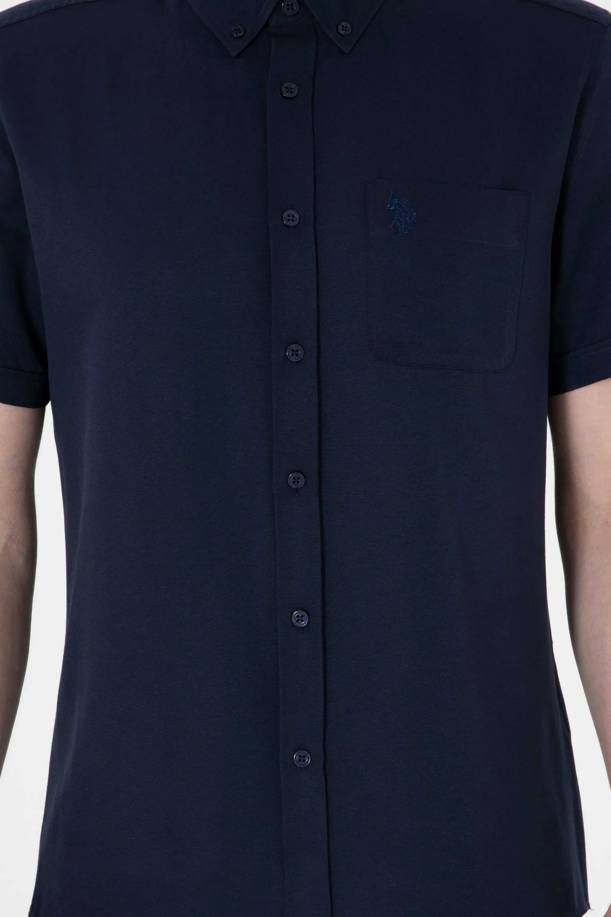 U.S. Polo Assn. Navy Blue Men Navy Blue Shirt SKU: G081GL0040 2084143_VR033 Image 06