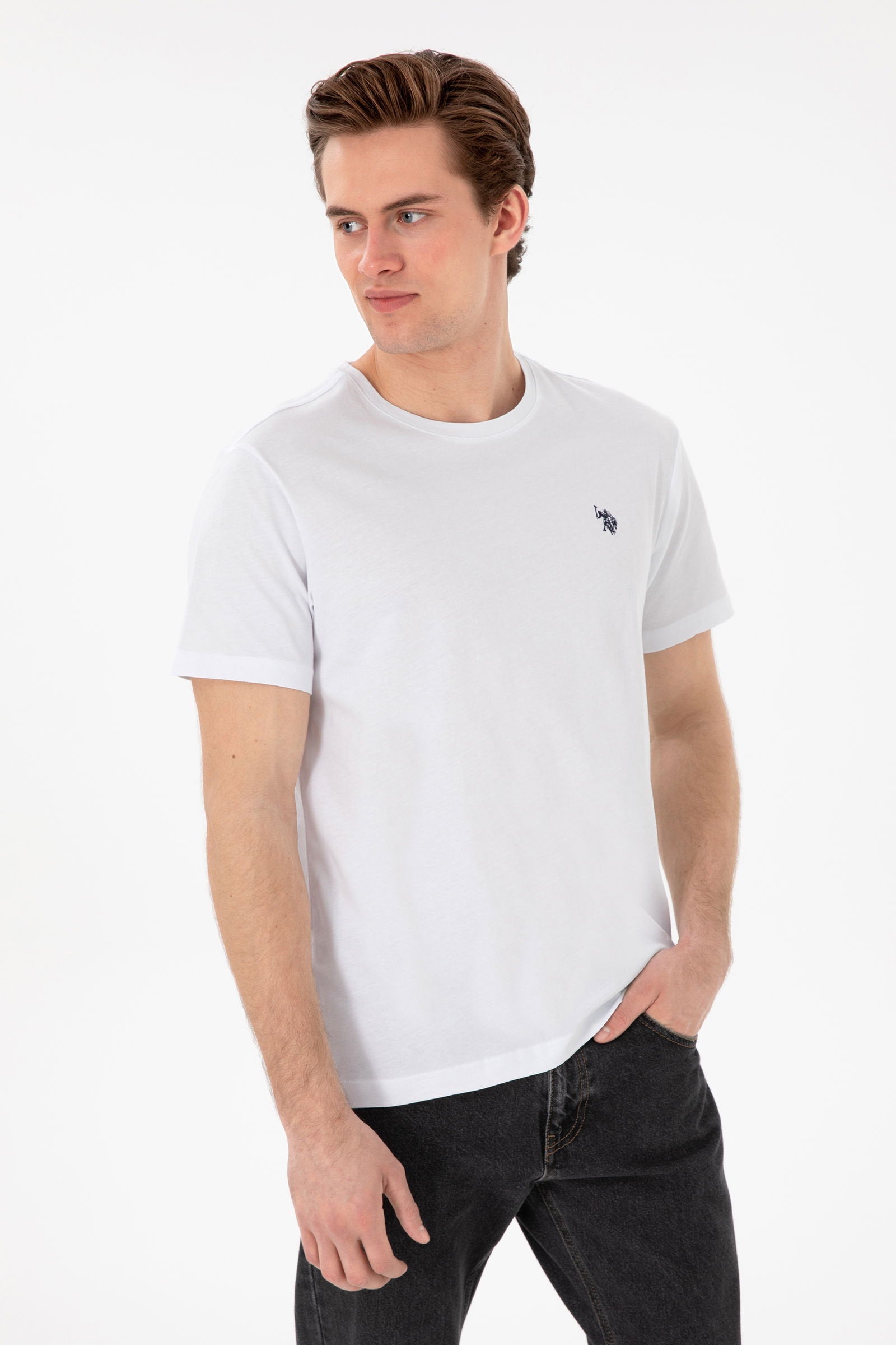 U.S. Polo Assn._White T-Shirt_G081GL0110 2084591_VR013_01