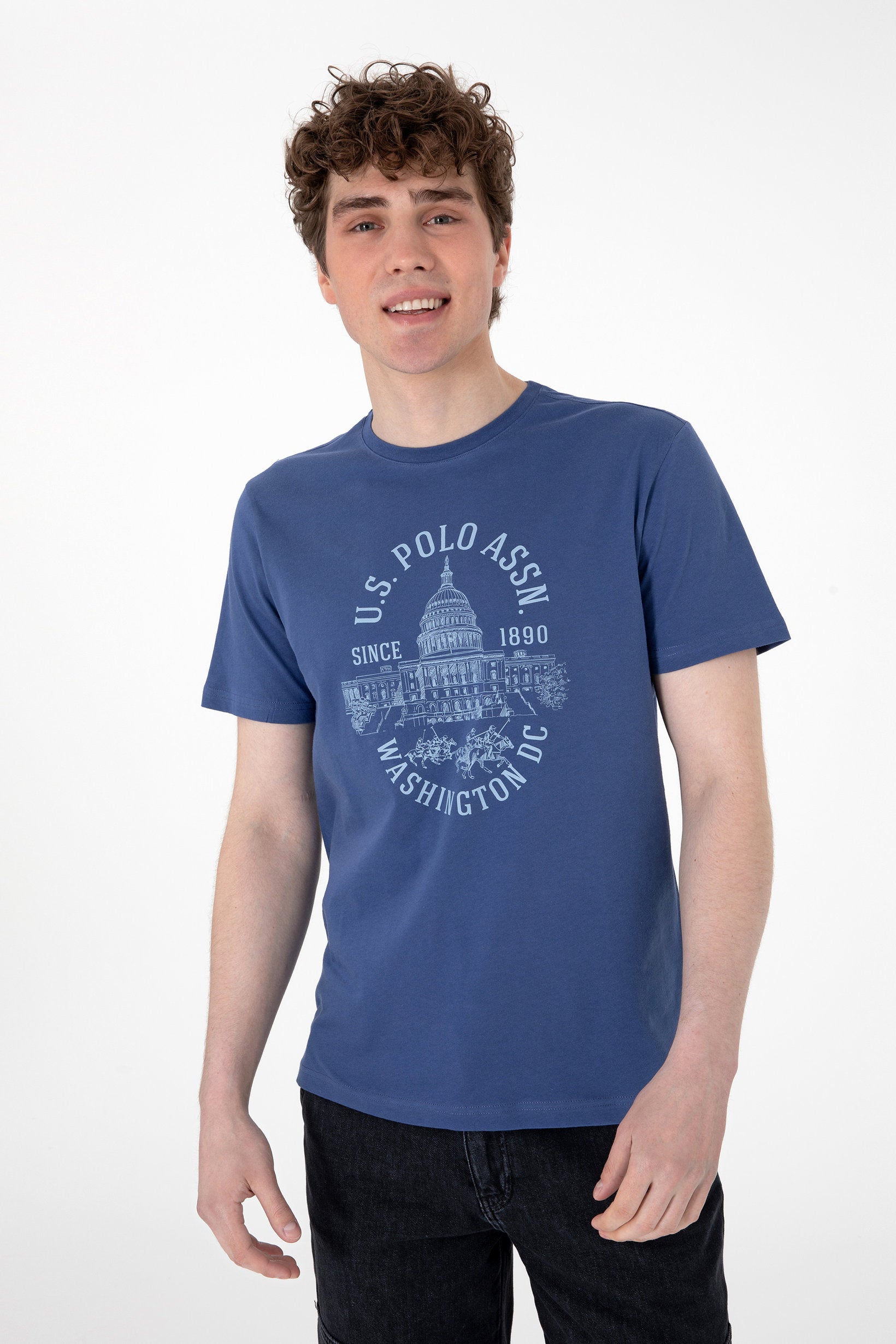 U.S. Polo Assn._Outdoor Navy T-Shirt_G081GL0110 2102691_VR059_03