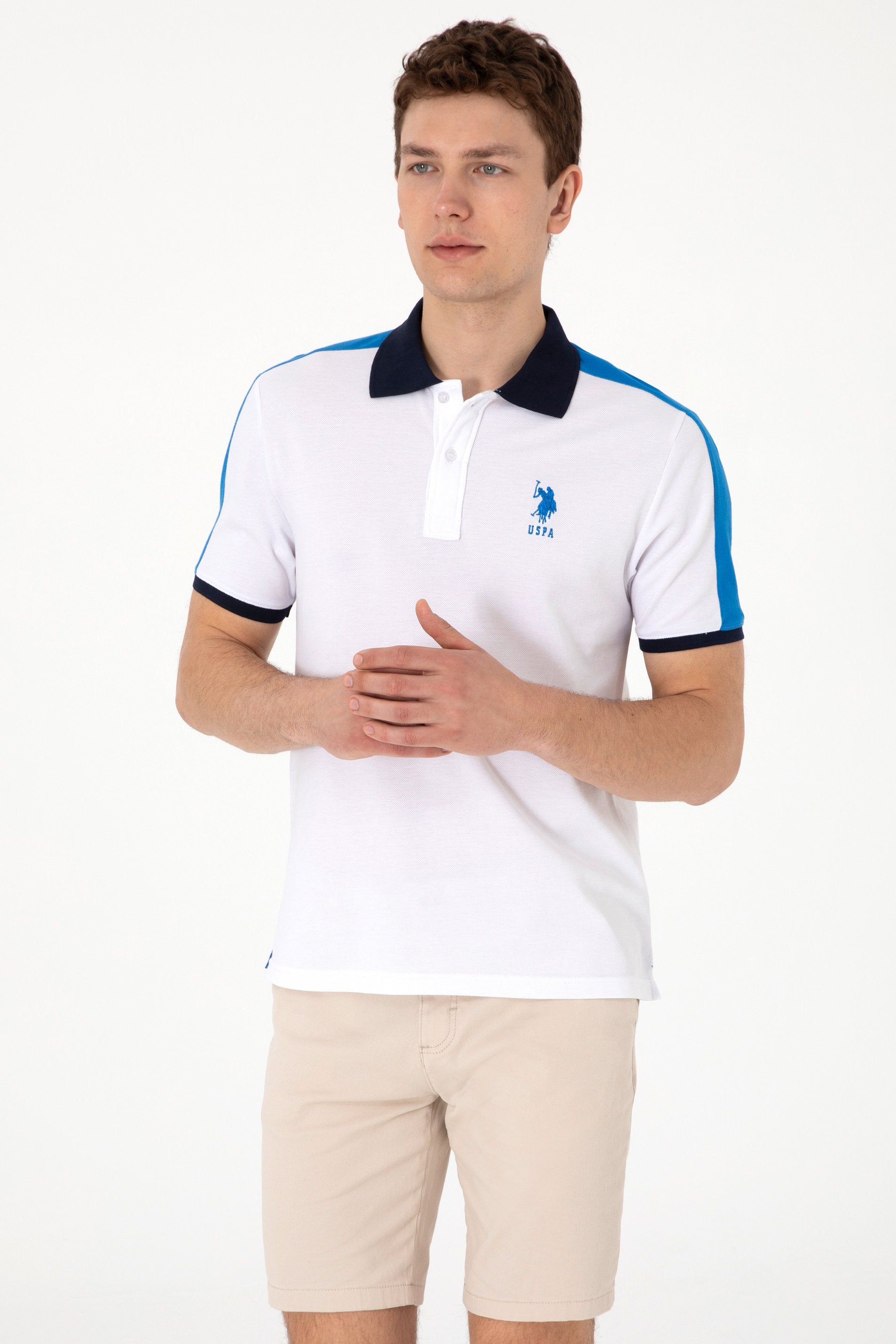U.S. Polo Assn._White Polo Shirt_G081GL0110 2104262_VR013_03