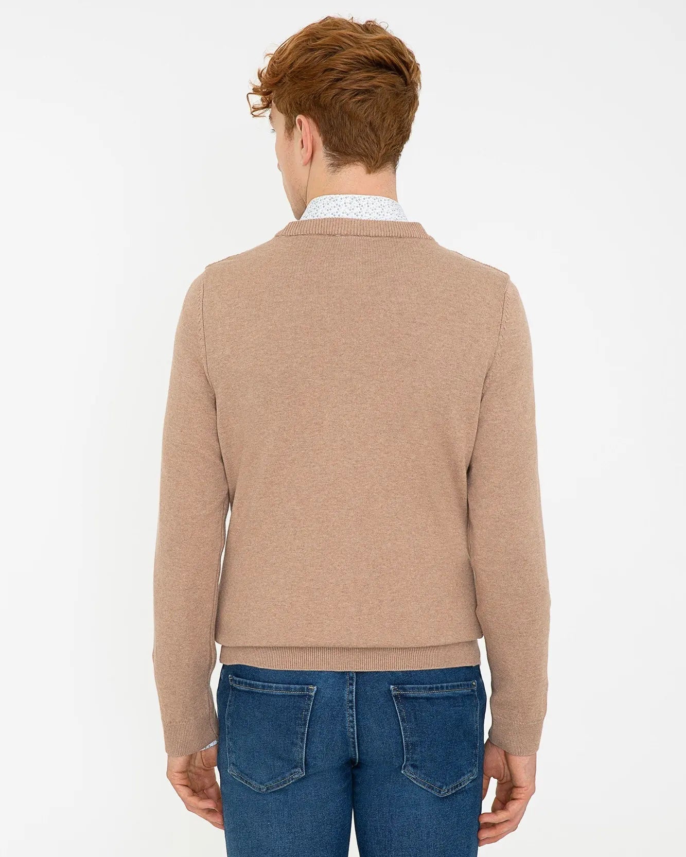 Beige Knitting Cardigan - BEVAVA