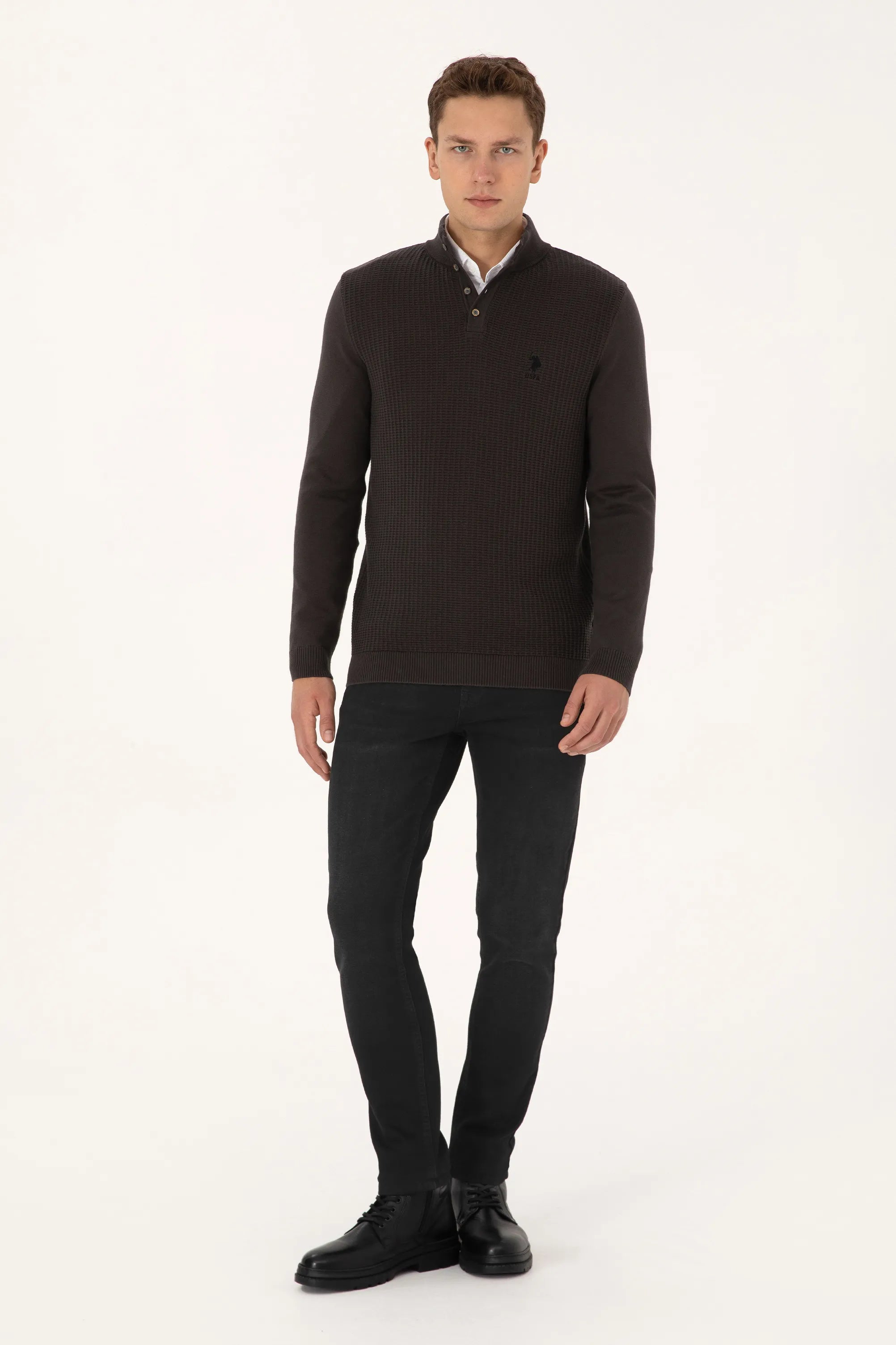 U.S. Polo Assn._Grey_Anthracite Mela Knitting Jumper_G081GL0TK0 2239182_VR081_04