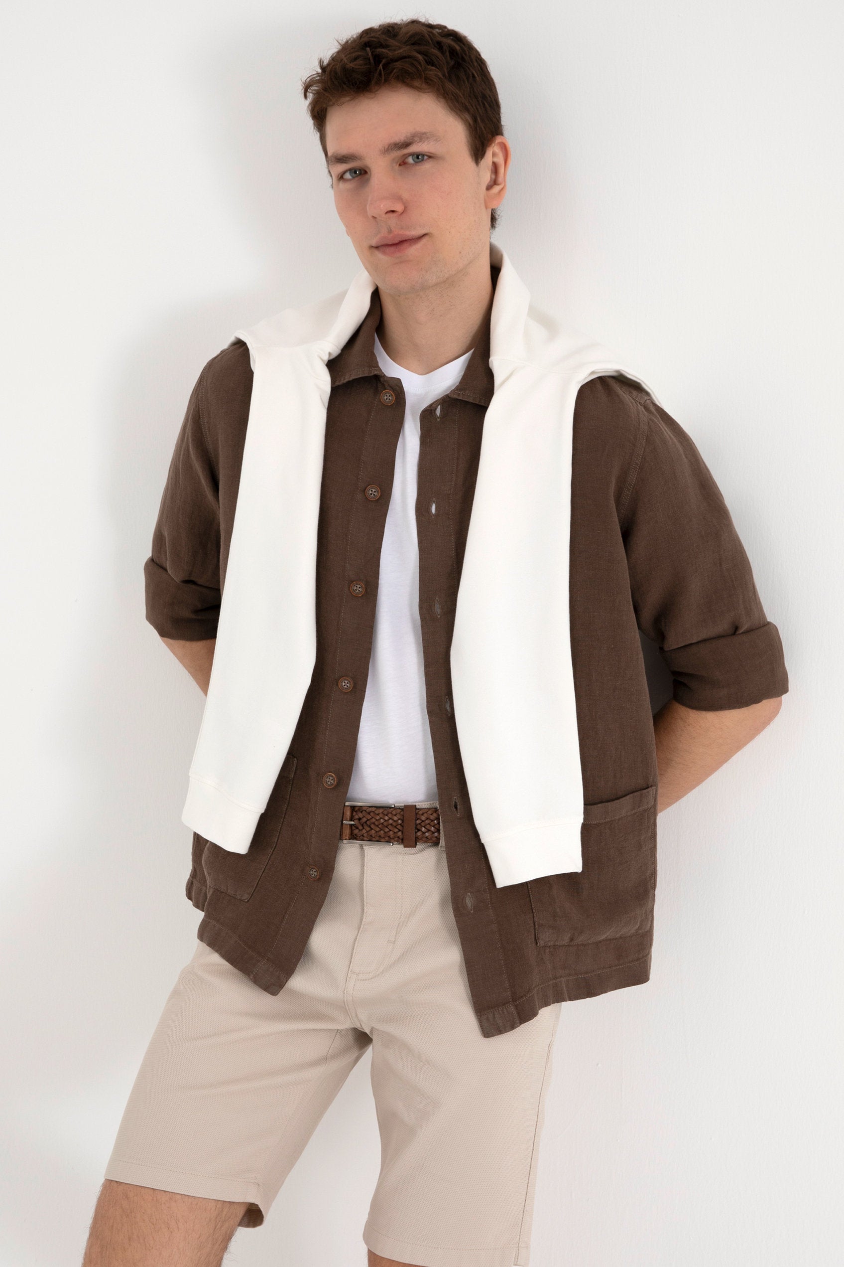 U.S. Polo Assn._Mink Linen Shirt_G081SZ0040 2103088_VR052_03