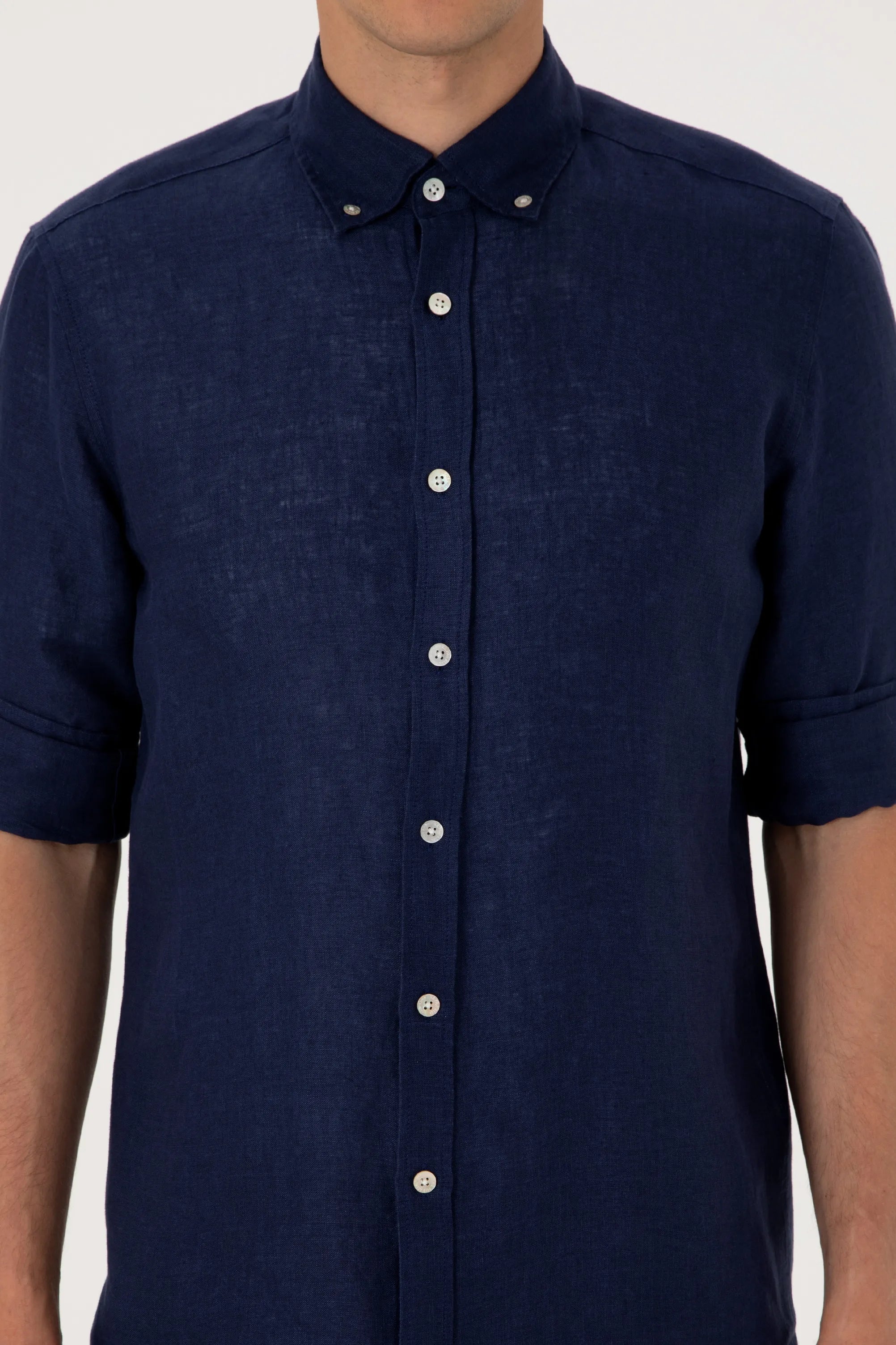 U.S. Polo Assn. Navy Blue Men Navy Blue Shirt Long Sleeve SKU: G081SZ0040 2103097_VR033 Image 06